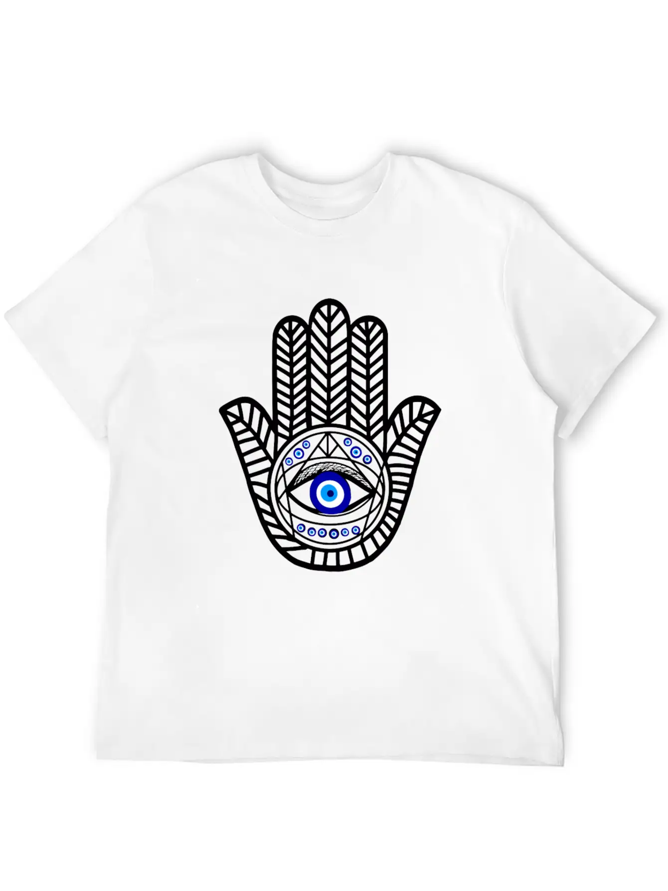 Nazar Turkish Eye Evil Eye Protection Hand Of Hams Soft Cotton Short Sleeve Tee – Unisex Wardrobe Staple