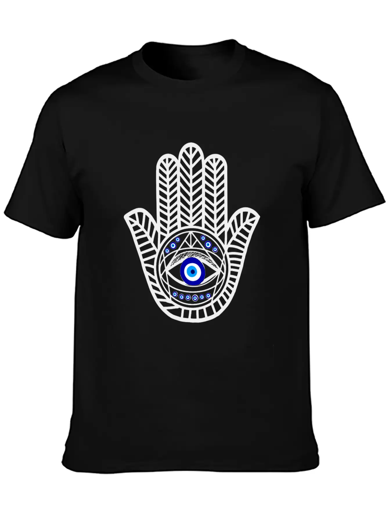 Nazar Turkish Eye Evil Eye Protection Hand Of Hams Soft Cotton Short Sleeve Tee – Unisex Wardrobe Staple
