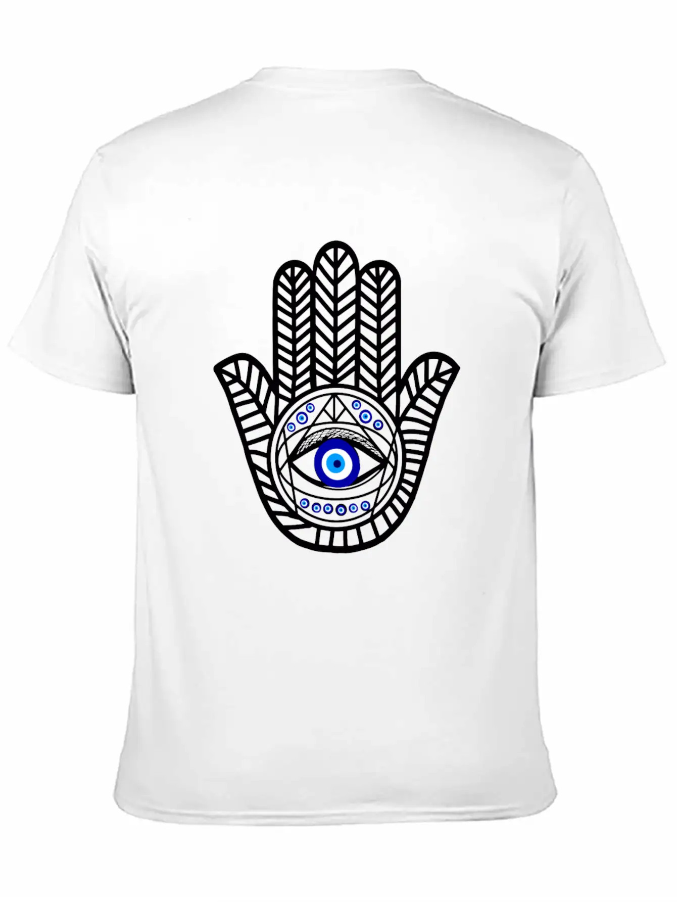 Nazar Turkish Eye Evil Eye Protection Hand Of Hams Soft Cotton Short Sleeve Tee – Unisex Wardrobe Staple