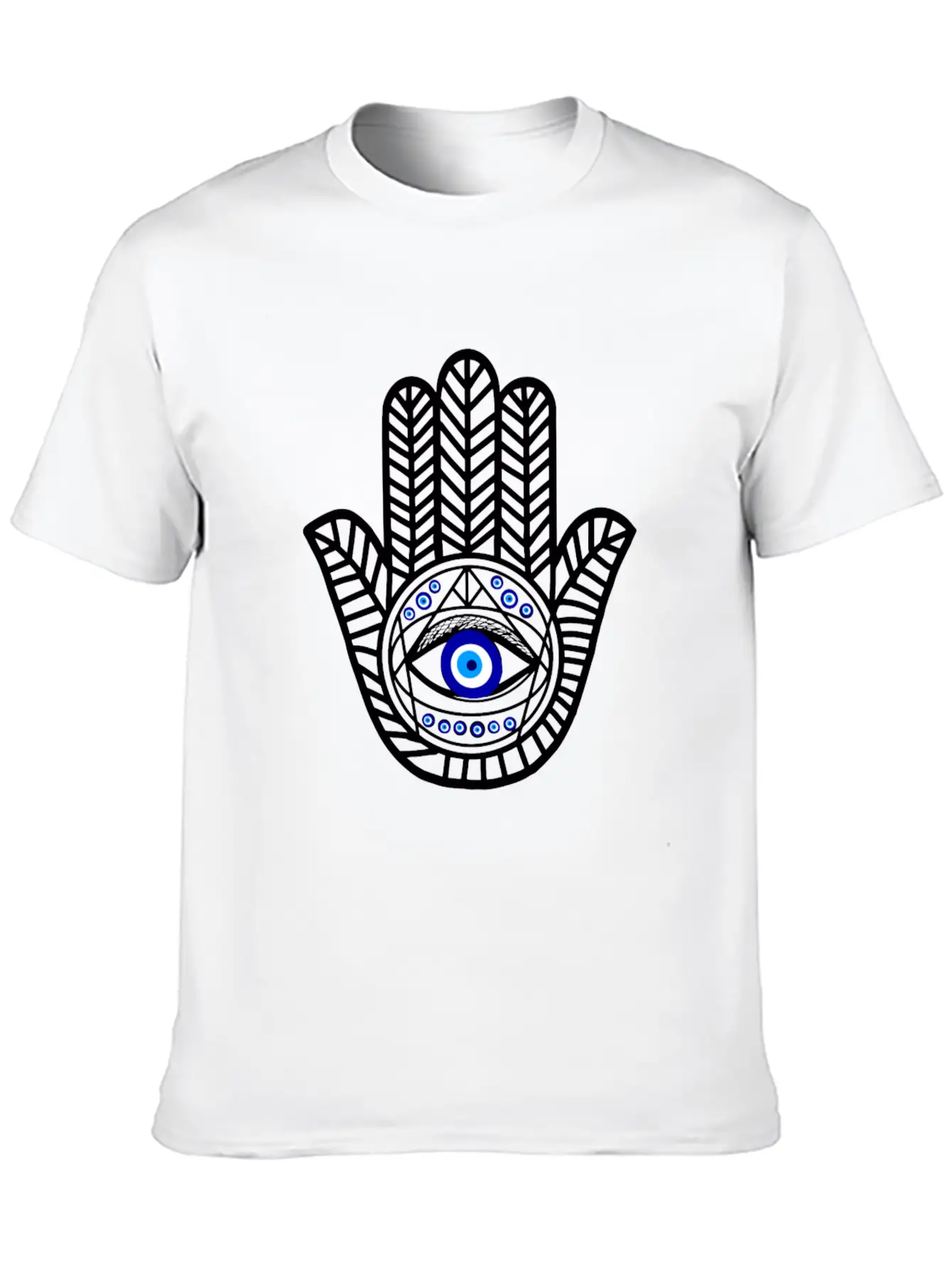 Nazar Turkish Eye Evil Eye Protection Hand Of Hams Soft Cotton Short Sleeve Tee – Unisex Wardrobe Staple