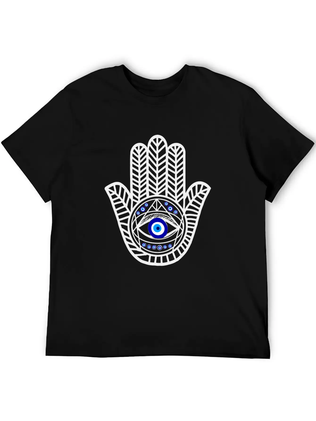 Nazar Turkish Eye Evil Eye Protection Hand Of Hams Soft Cotton Short Sleeve Tee – Unisex Wardrobe Staple