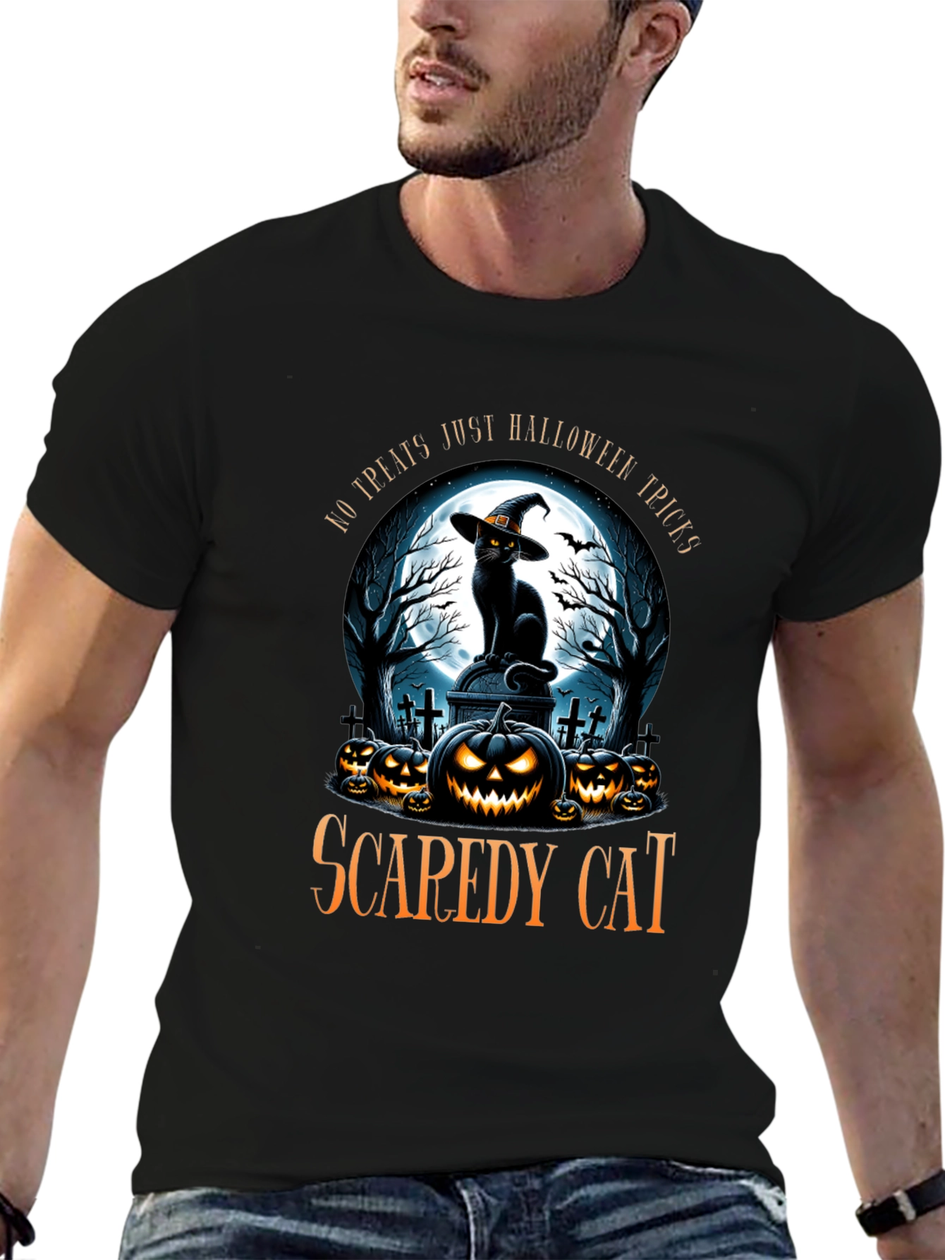 Scaredy Cat Halloween T-Shirt