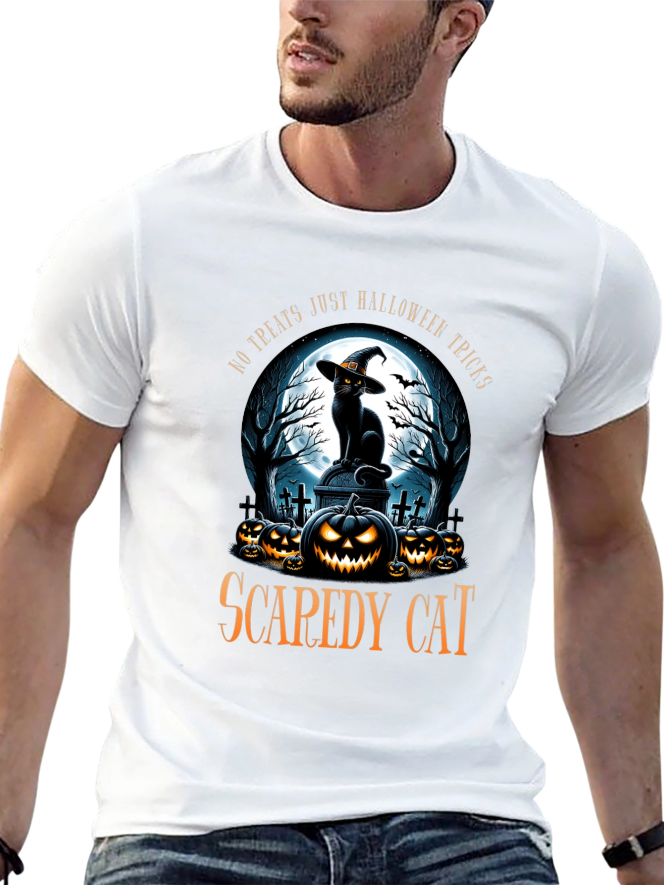 Scaredy Cat Halloween T-Shirt