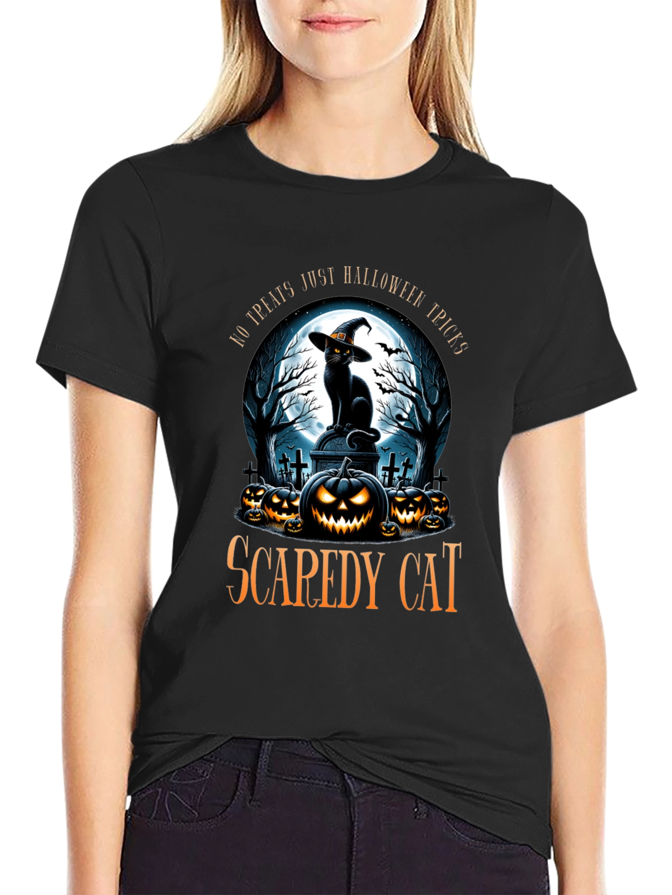 Scaredy Cat Halloween T-Shirt