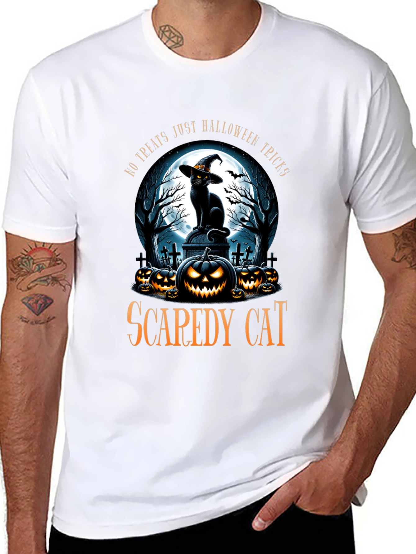 Scaredy Cat Halloween T-Shirt