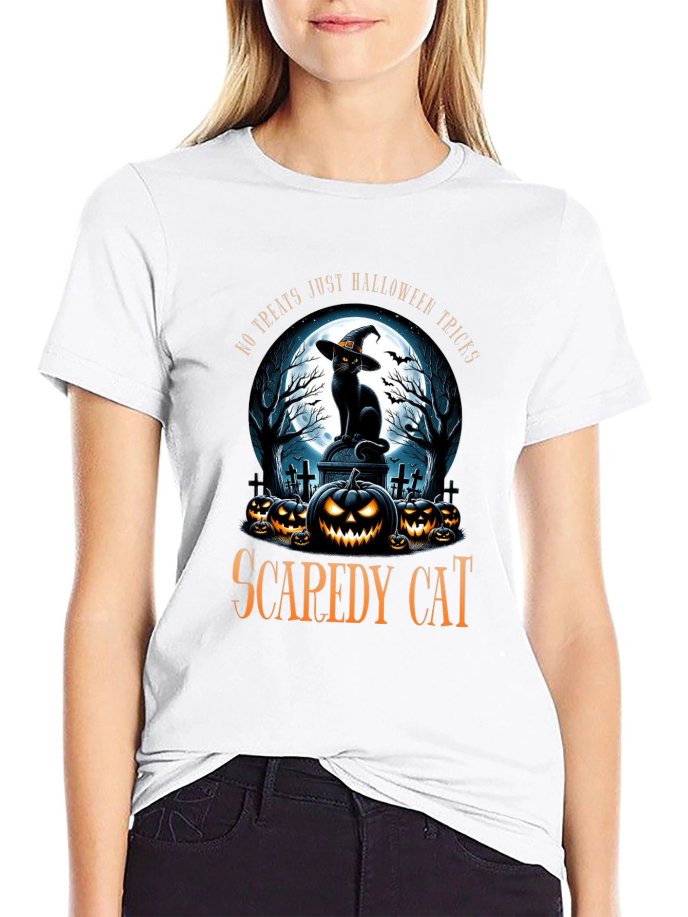 Scaredy Cat Halloween T-Shirt