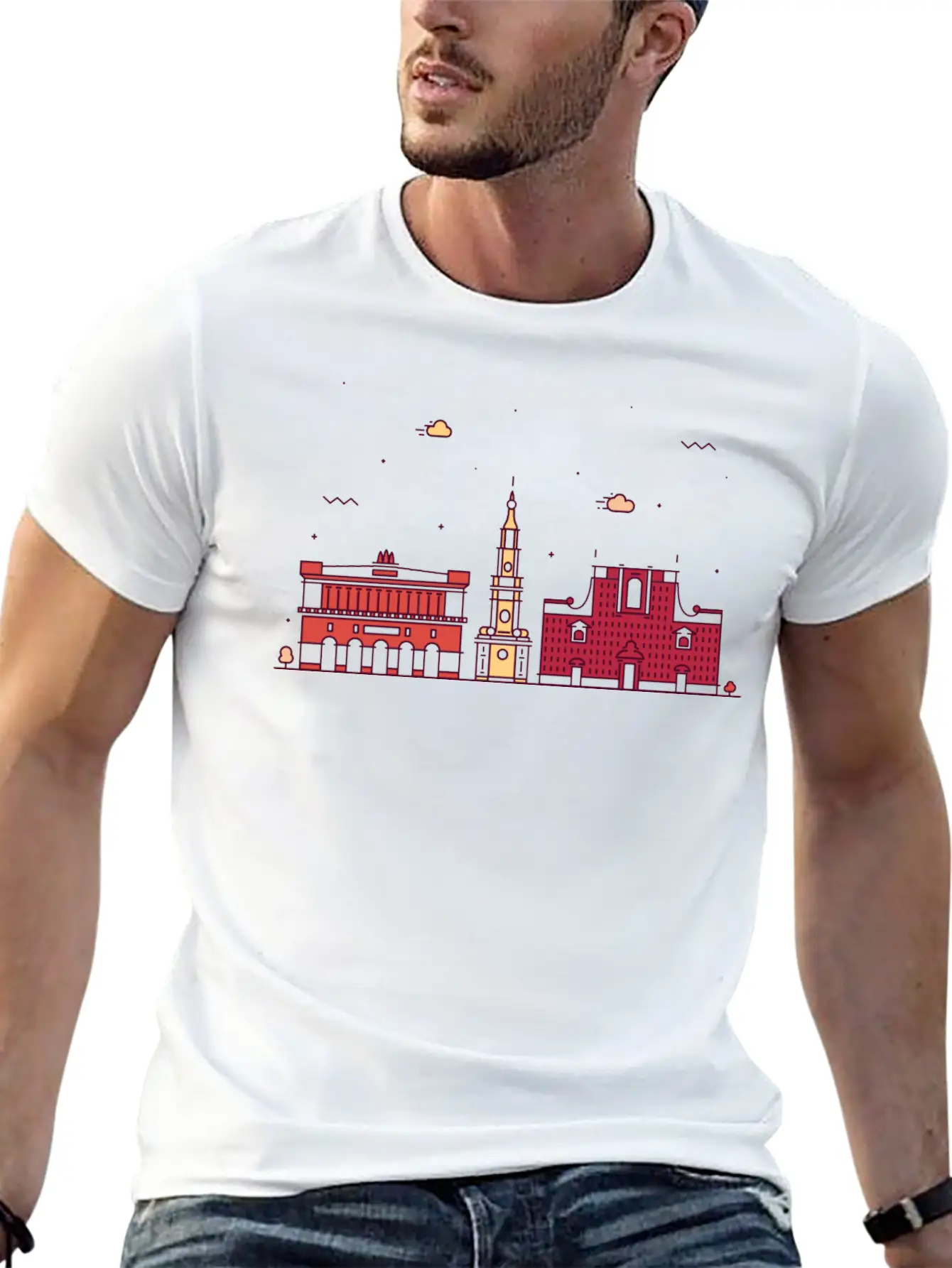 Neapel, Italy Modern Fit Casual T-Shirt – Clean And Versatile Design