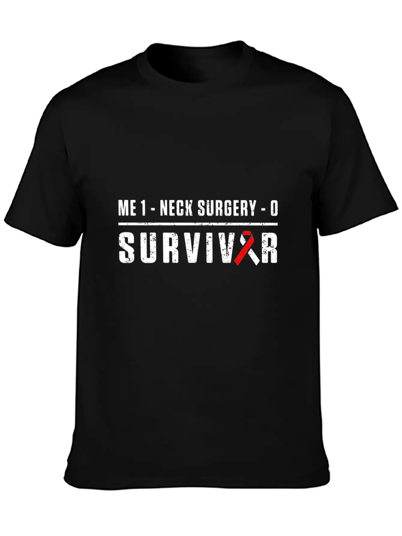 Neck Surgery Score Implant Survivor Recovery Unisex Casual T-Shirt – Clean Design For Daily Comfort