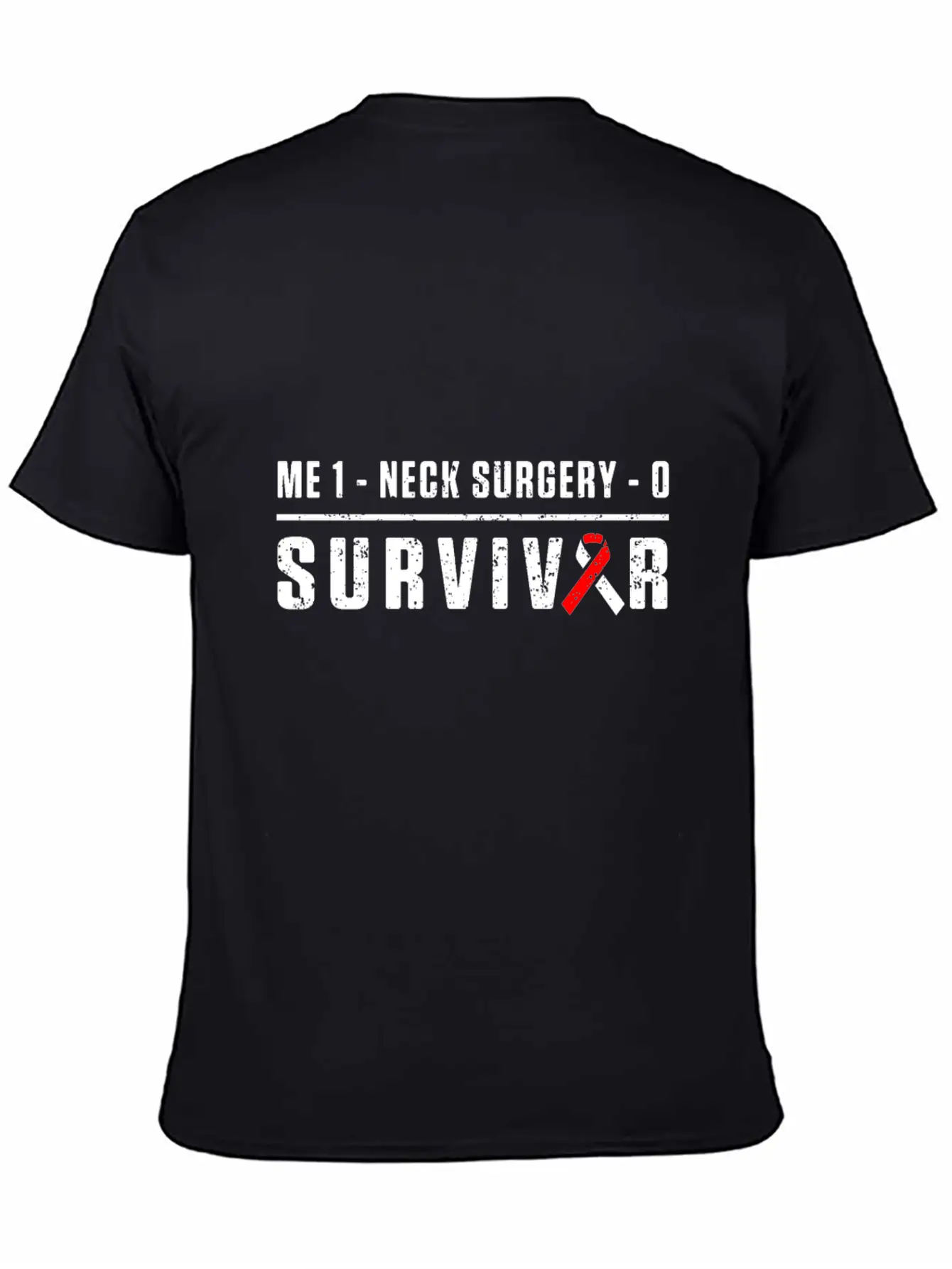 Neck Surgery Score Implant Survivor Recovery Unisex Casual T-Shirt – Clean Design For Daily Comfort