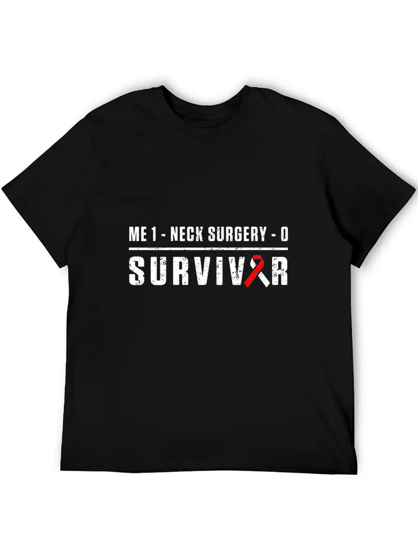 Neck Surgery Score Implant Survivor Recovery Unisex Casual T-Shirt – Clean Design For Daily Comfort