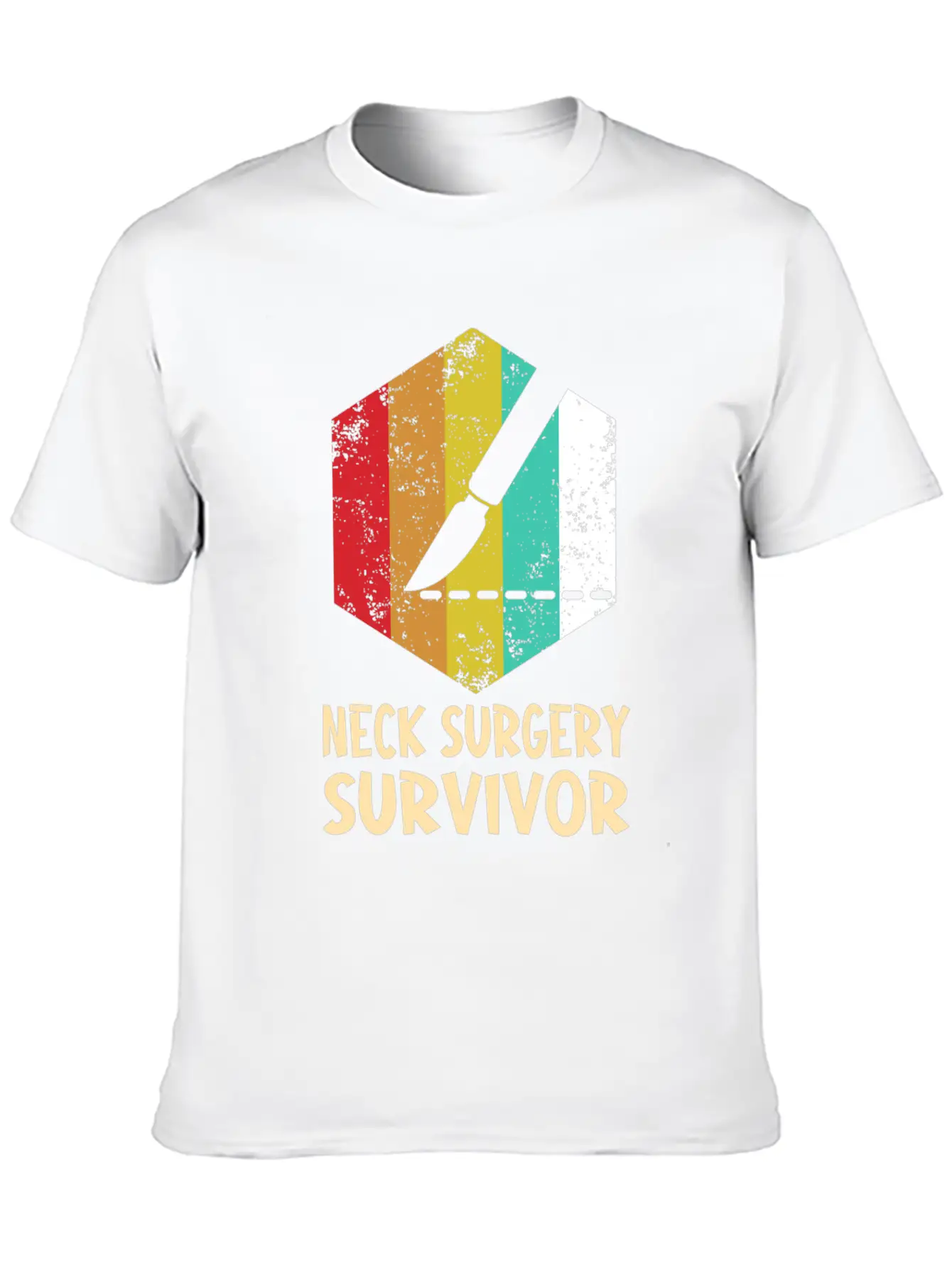 Neck Surgery Succeed Implant Survivor Recovery Basic Graphic T-Shirt – Daily Comfort In Soft Cotton