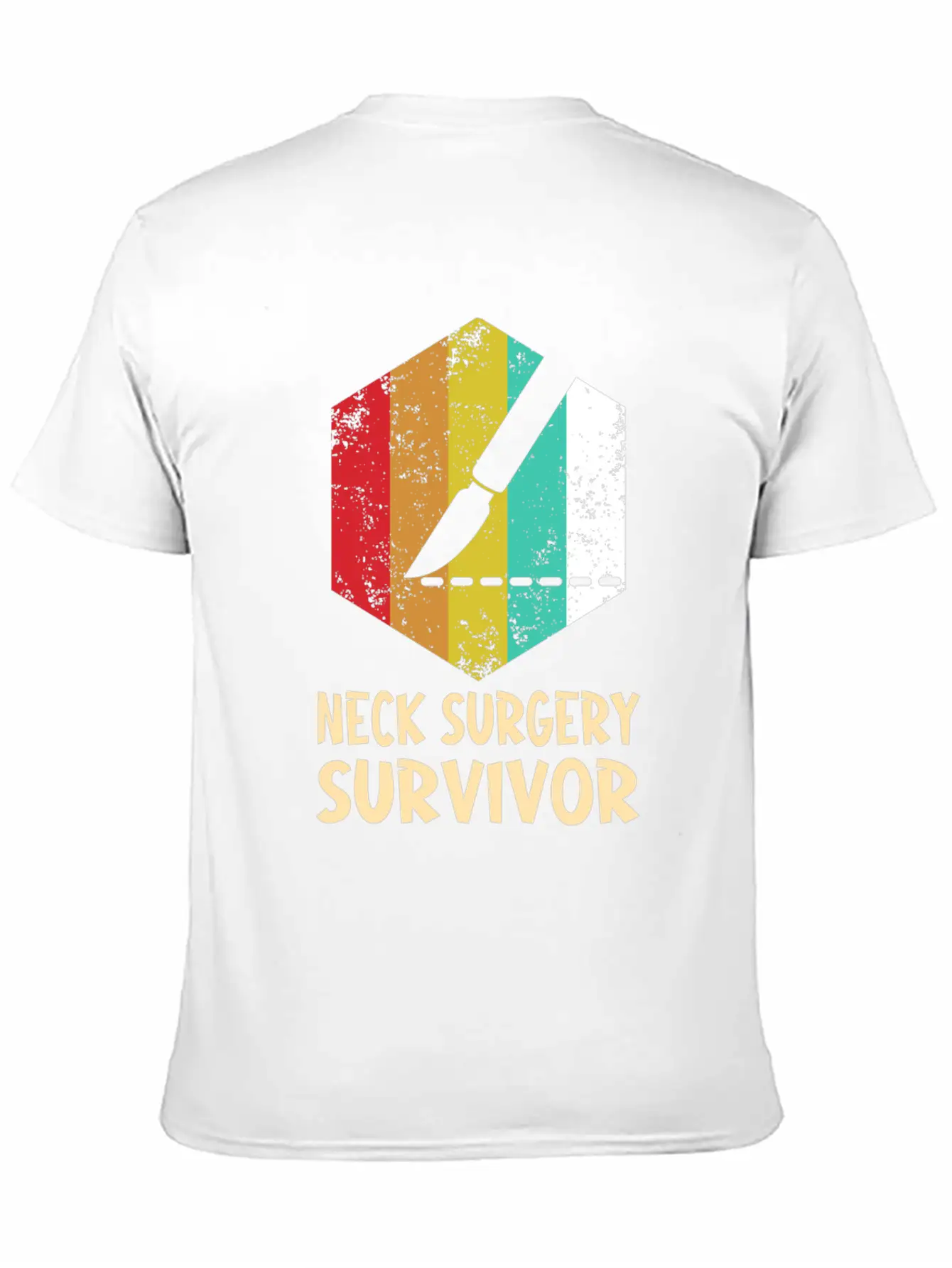 Neck Surgery Succeed Implant Survivor Recovery Basic Graphic T-Shirt – Daily Comfort In Soft Cotton