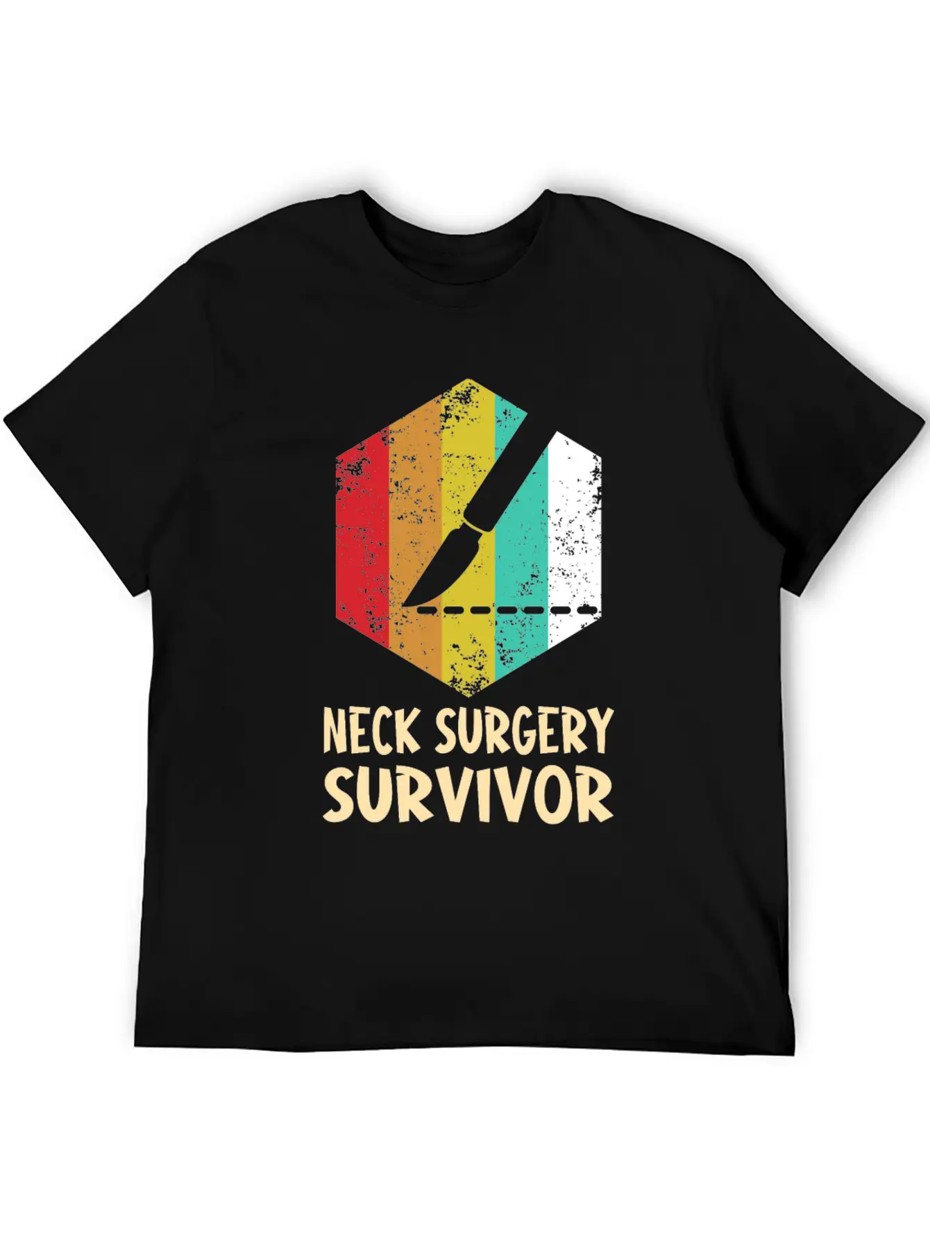 Neck Surgery Succeed Implant Survivor Recovery Basic Graphic T-Shirt – Daily Comfort In Soft Cotton
