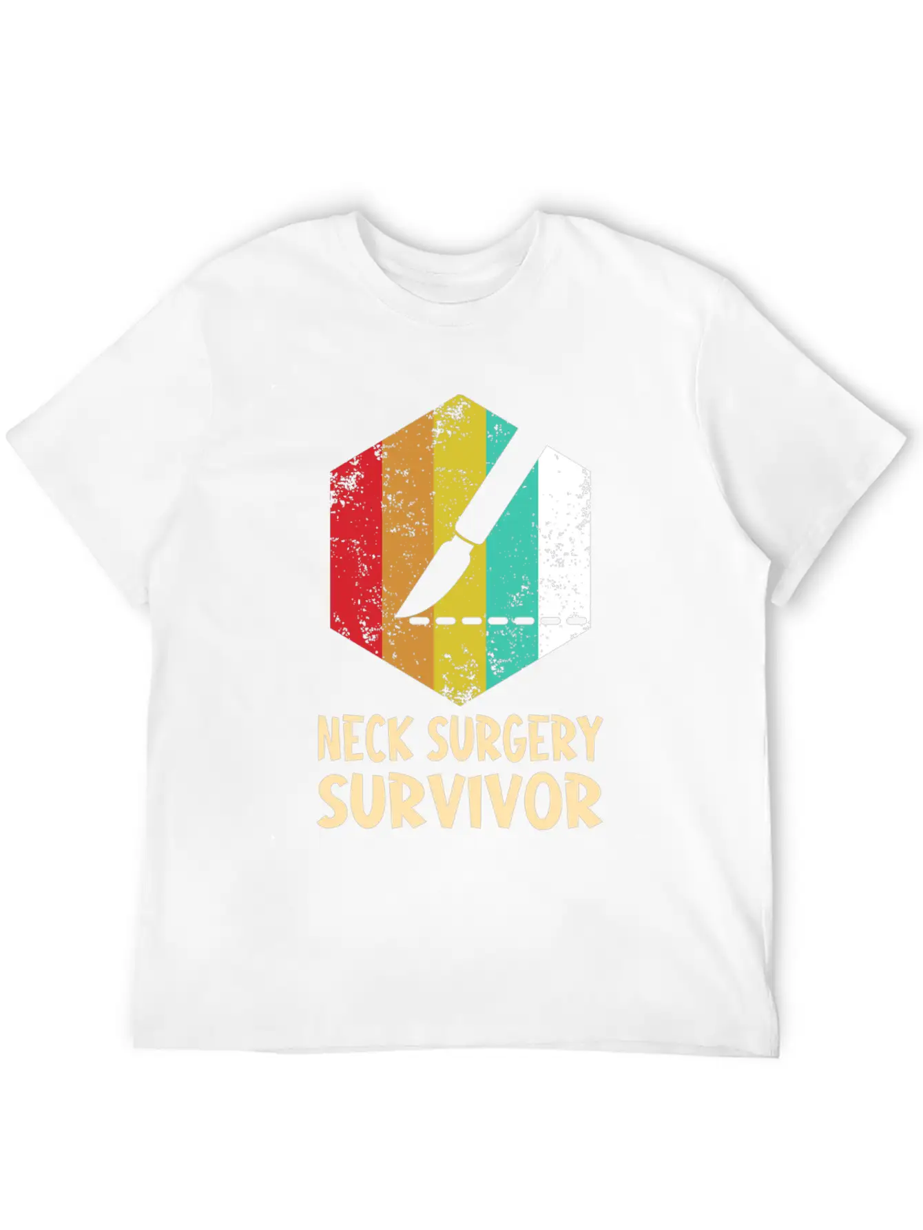 Neck Surgery Succeed Implant Survivor Recovery Basic Graphic T-Shirt – Daily Comfort In Soft Cotton