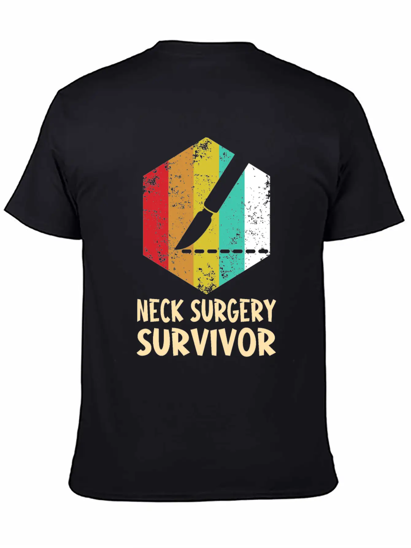 Neck Surgery Succeed Implant Survivor Recovery Basic Graphic T-Shirt – Daily Comfort In Soft Cotton