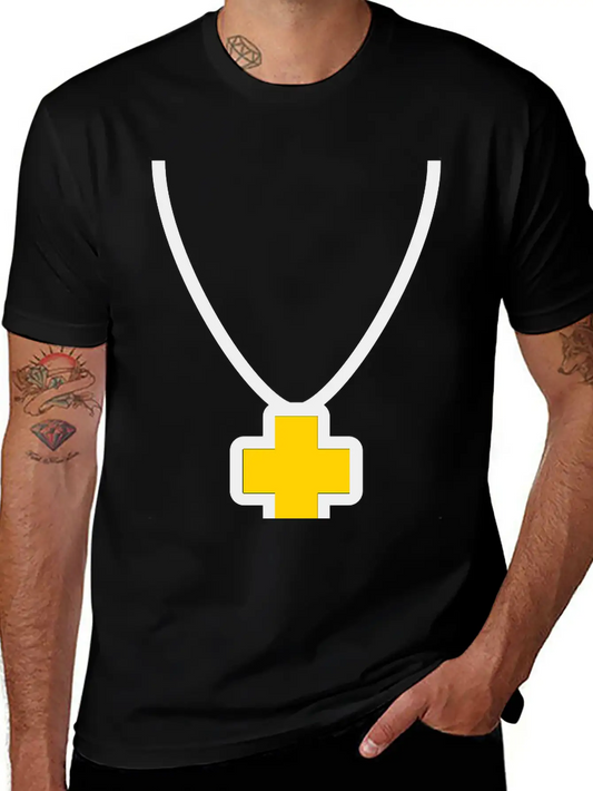 Necklace_cross_2c Essential Cotton Tee For Daily Outfits – Unisex Style