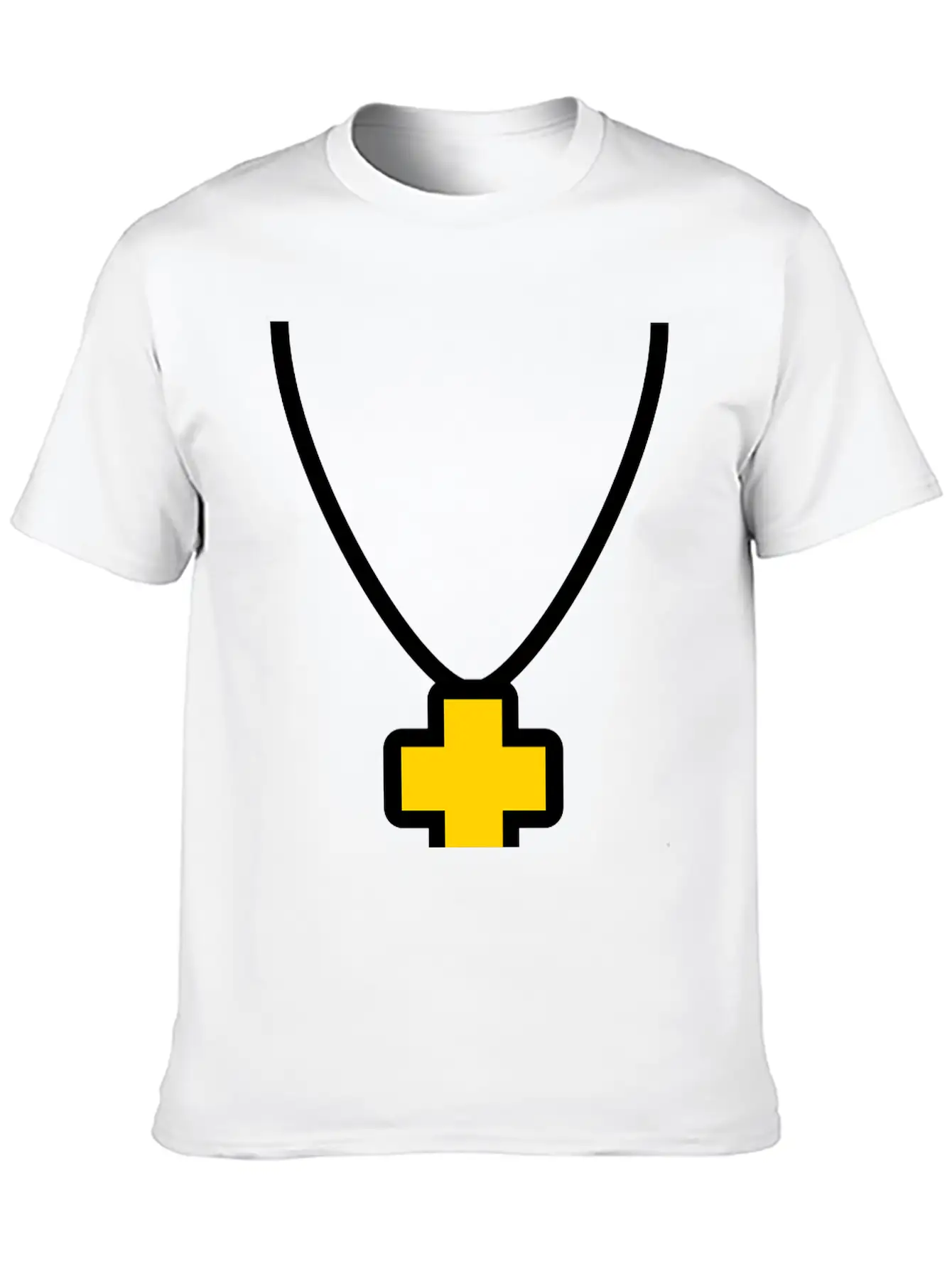 Necklace_cross_2c Essential Cotton Tee For Daily Outfits – Unisex Style