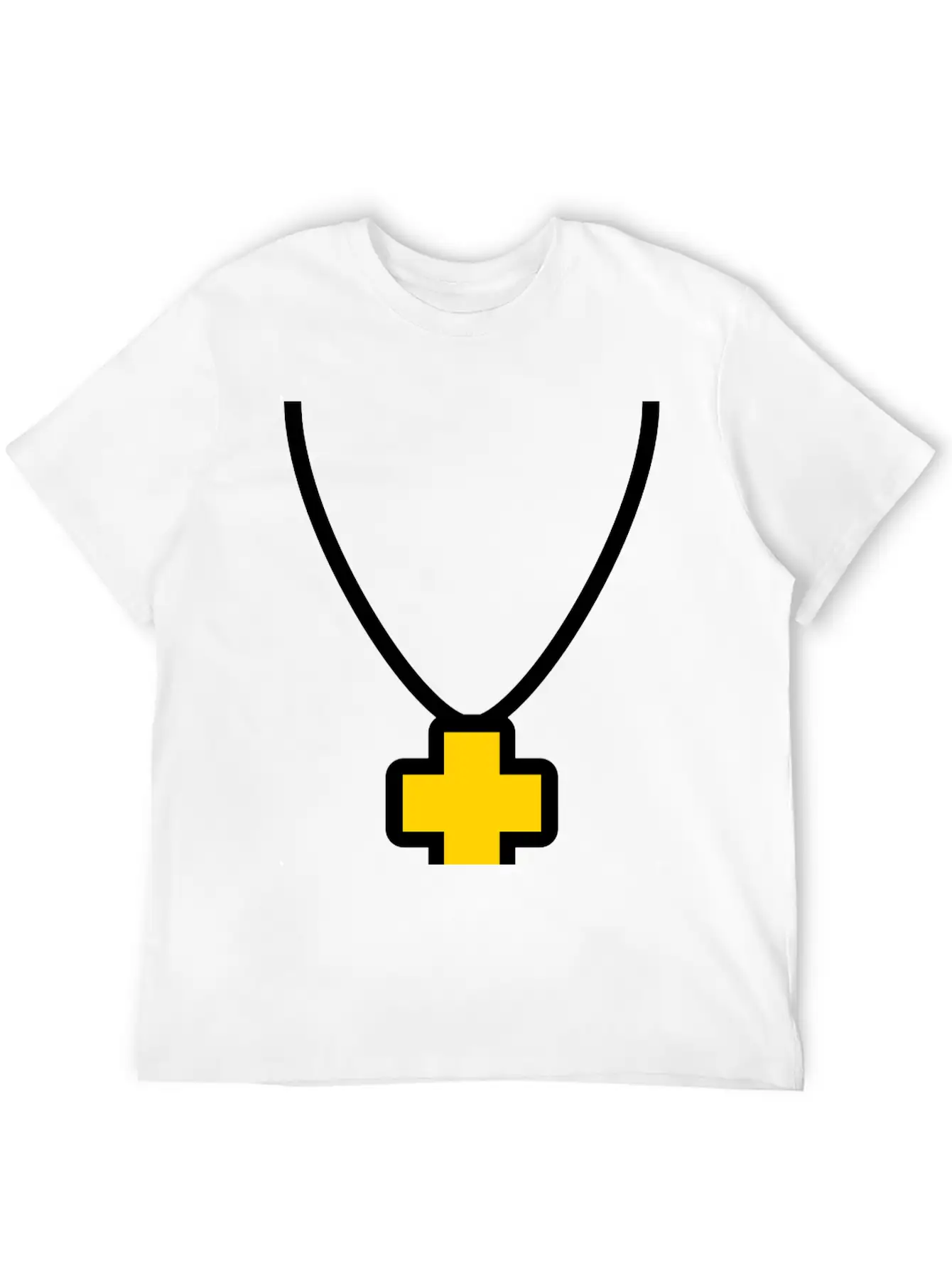 Necklace_cross_2c Essential Cotton Tee For Daily Outfits – Unisex Style