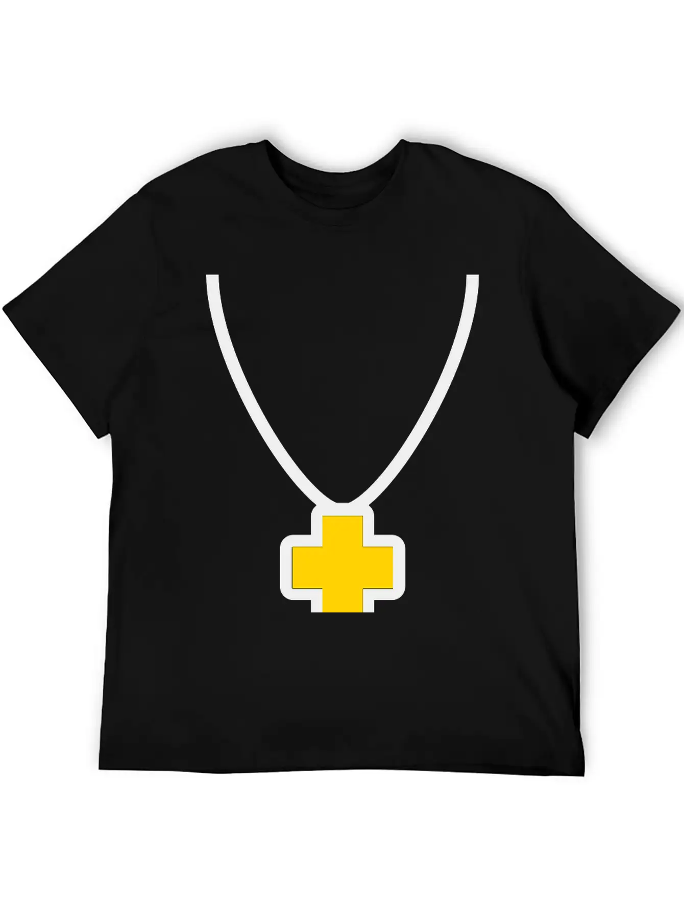 Necklace_cross_2c Essential Cotton Tee For Daily Outfits – Unisex Style