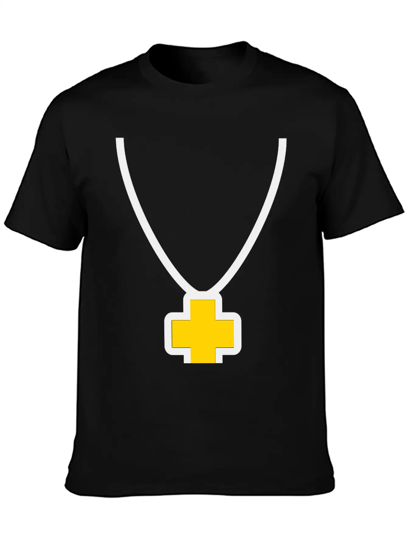 Necklace_cross_2c Essential Cotton Tee For Daily Outfits – Unisex Style