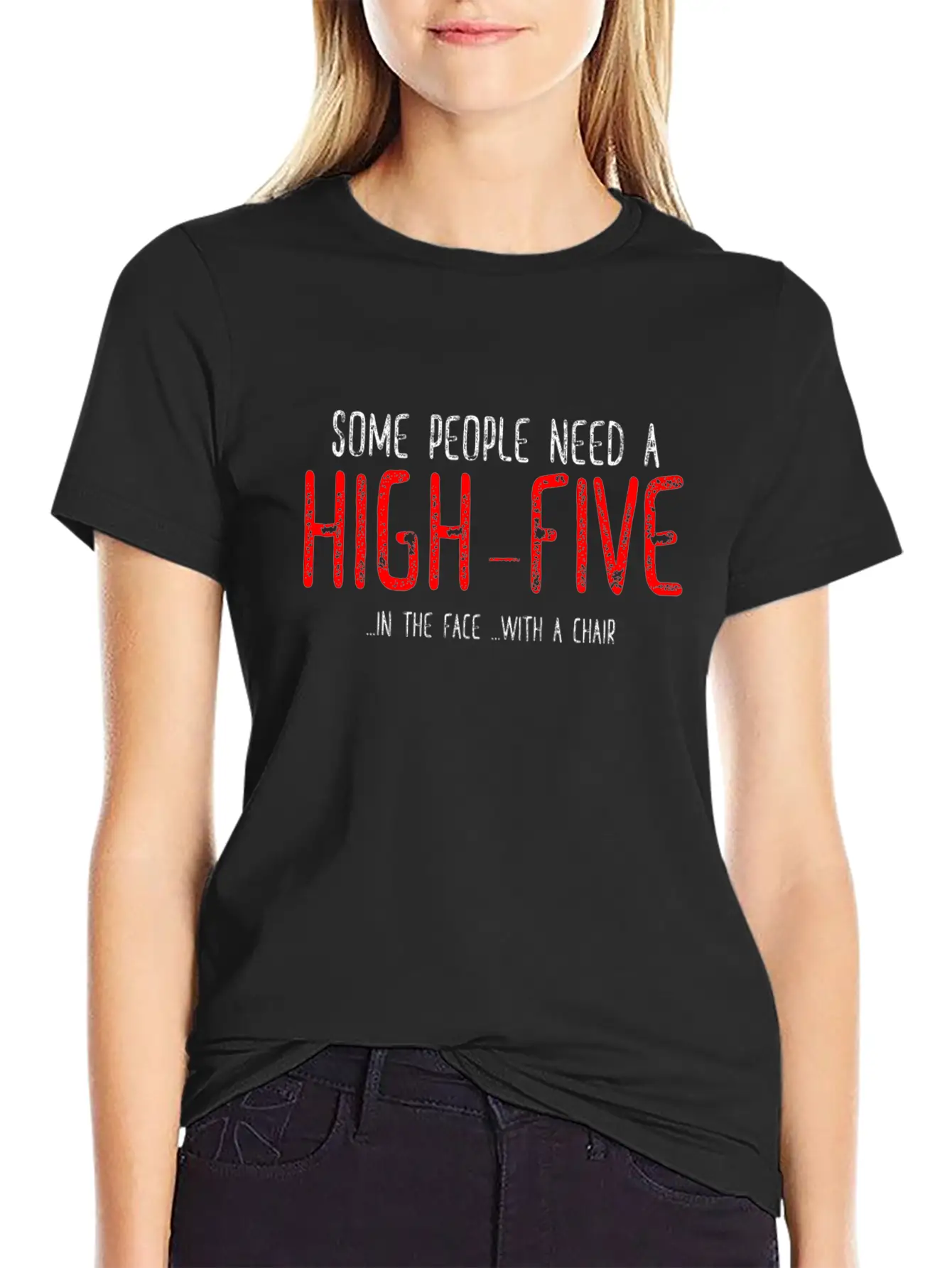 Need A High Five - Cuff, Slap, Hit Unisex Casual T-Shirt – Clean Design For Daily Comfort