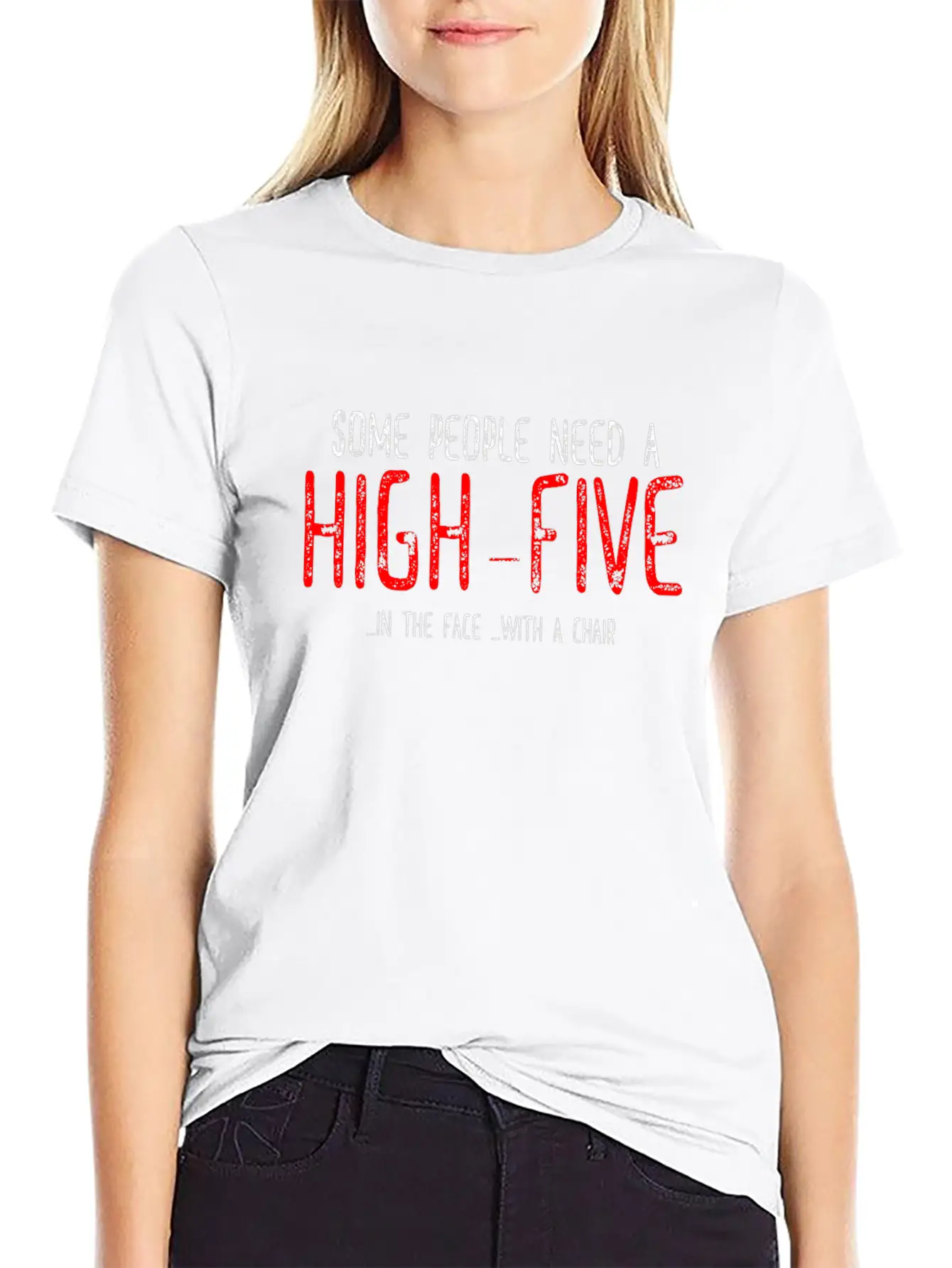 Need A High Five - Cuff, Slap, Hit Unisex Casual T-Shirt – Clean Design For Daily Comfort
