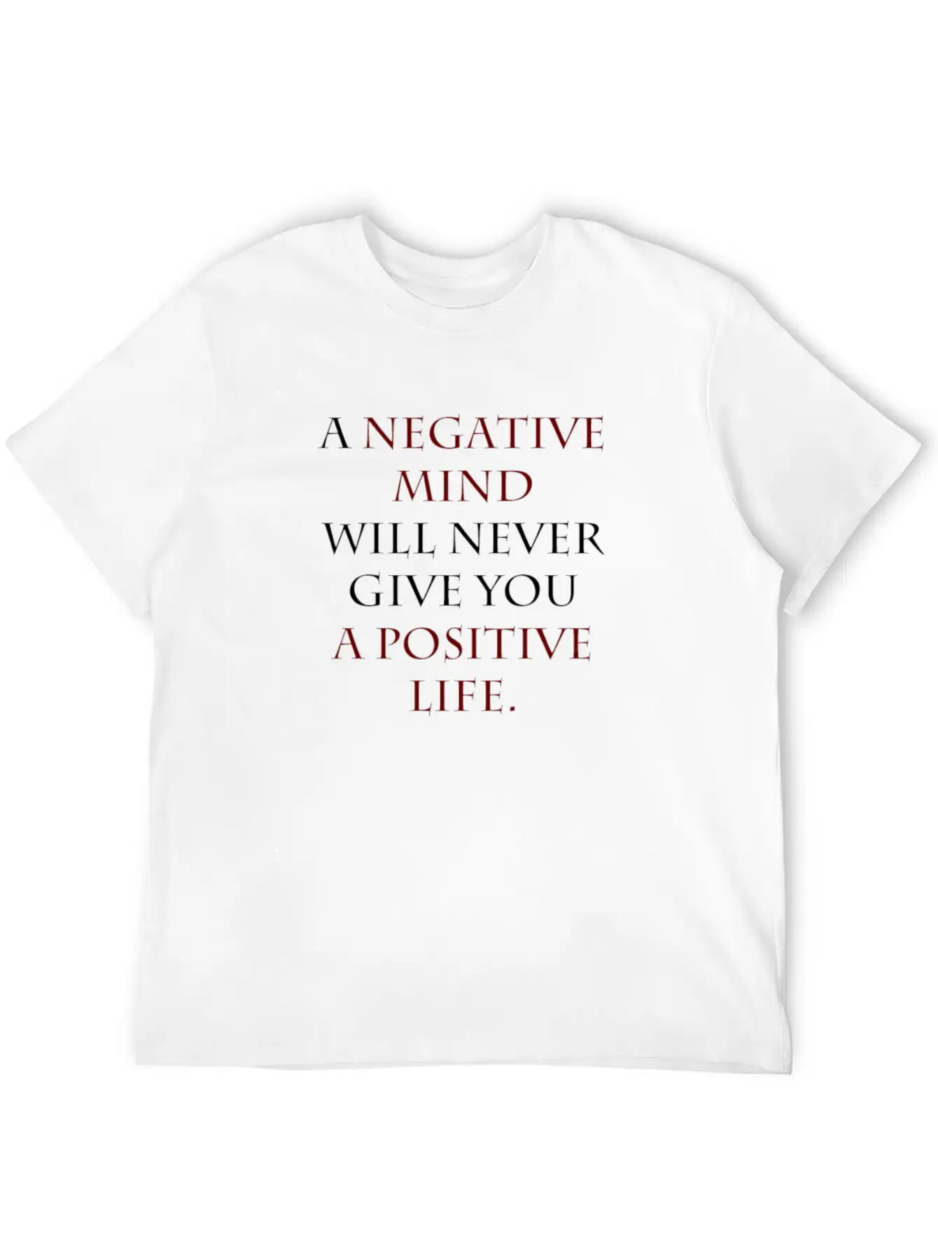 Negative Mind Comfortable Minimalist Graphic Tee – Summer Style Essential