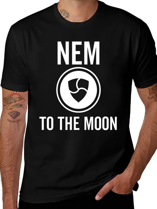 Nem To The Moon Comfortable Minimalist Graphic Tee – Summer Style Essential