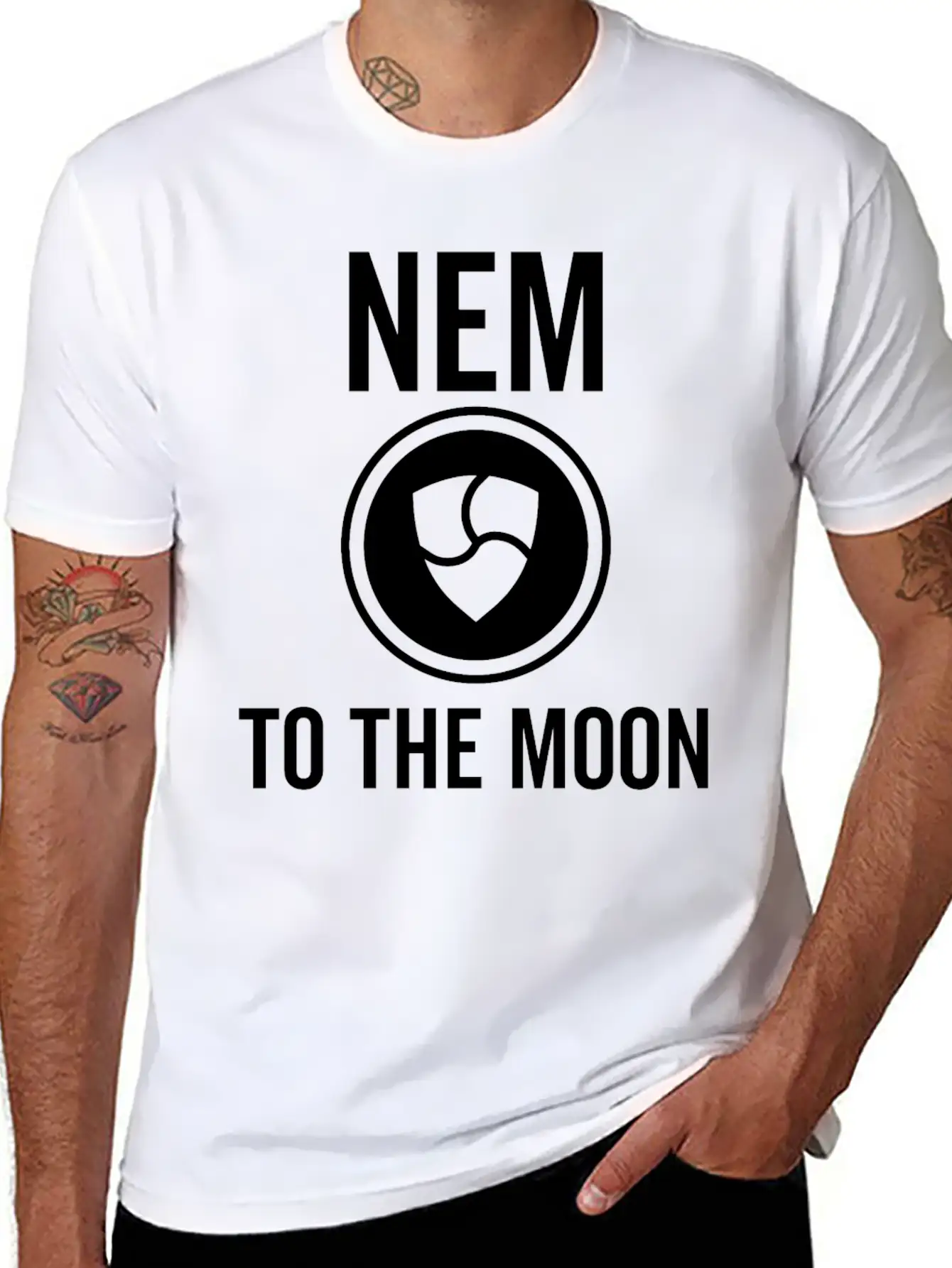 Nem To The Moon Comfortable Minimalist Graphic Tee – Summer Style Essential