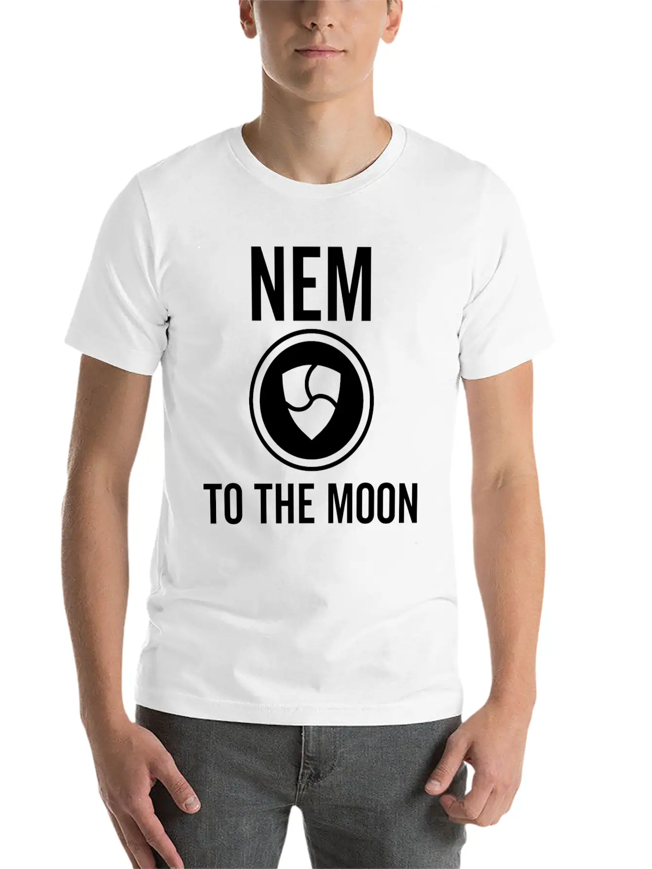 Nem To The Moon Comfortable Minimalist Graphic Tee – Summer Style Essential