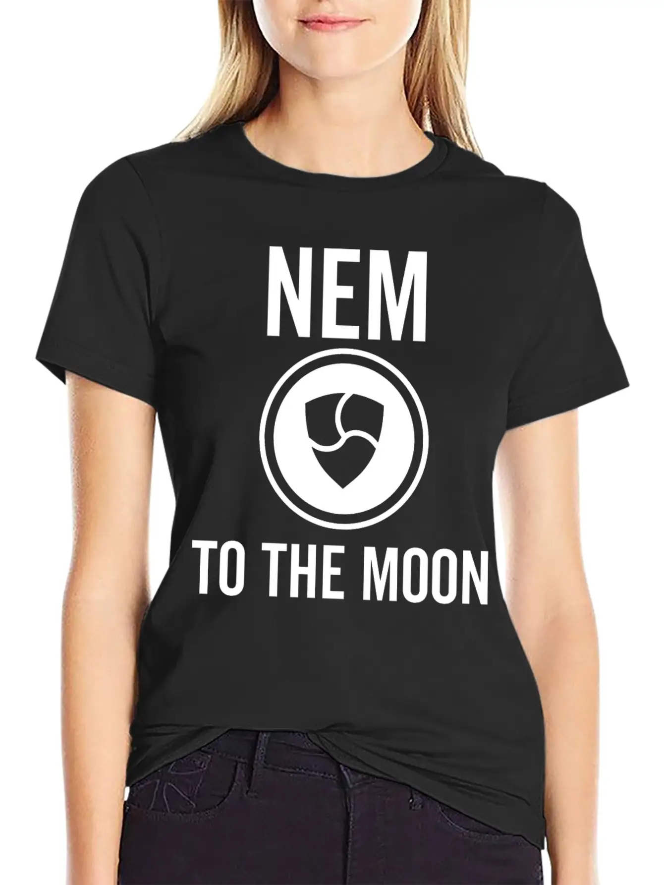 Nem To The Moon Comfortable Minimalist Graphic Tee – Summer Style Essential