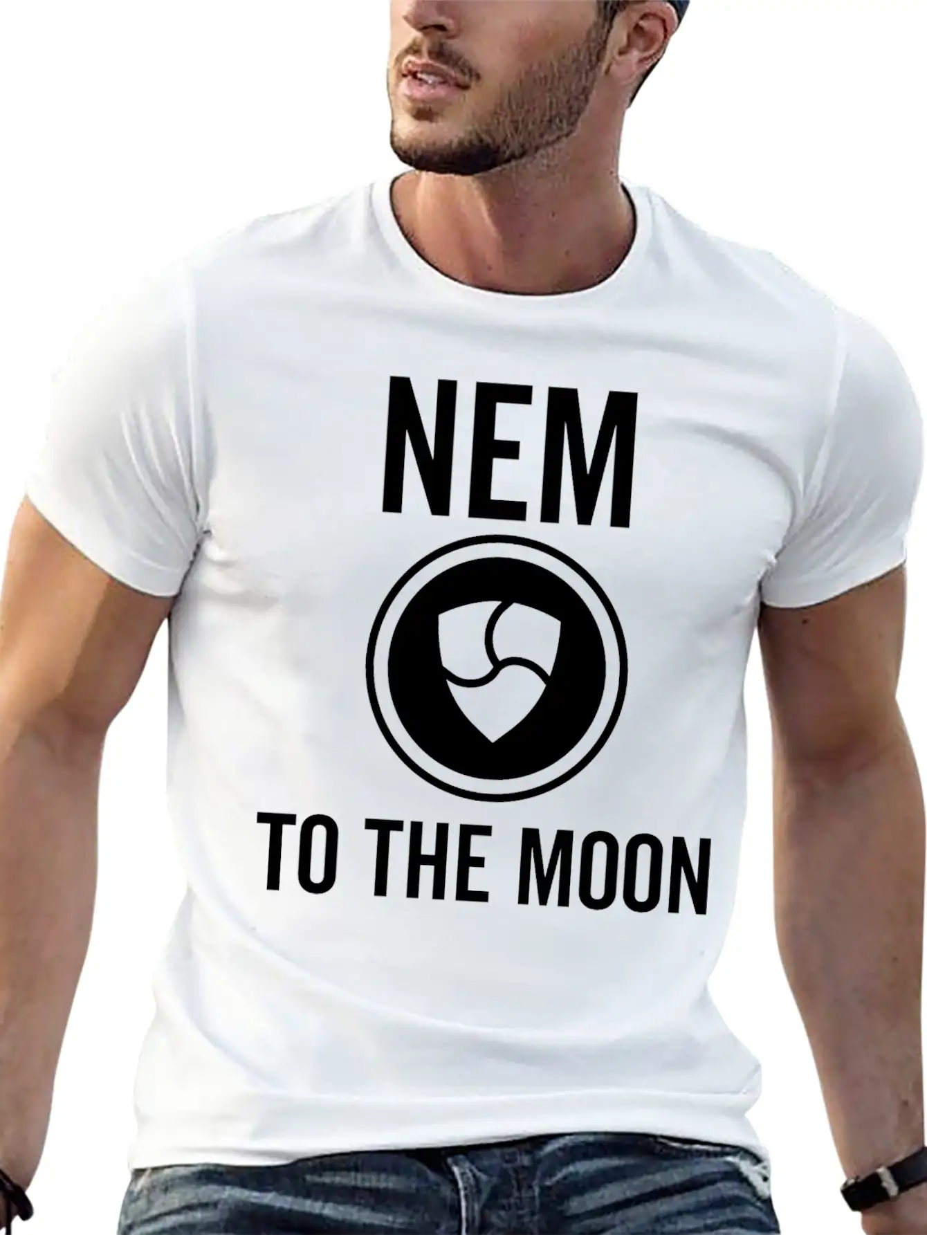 Nem To The Moon Comfortable Minimalist Graphic Tee – Summer Style Essential