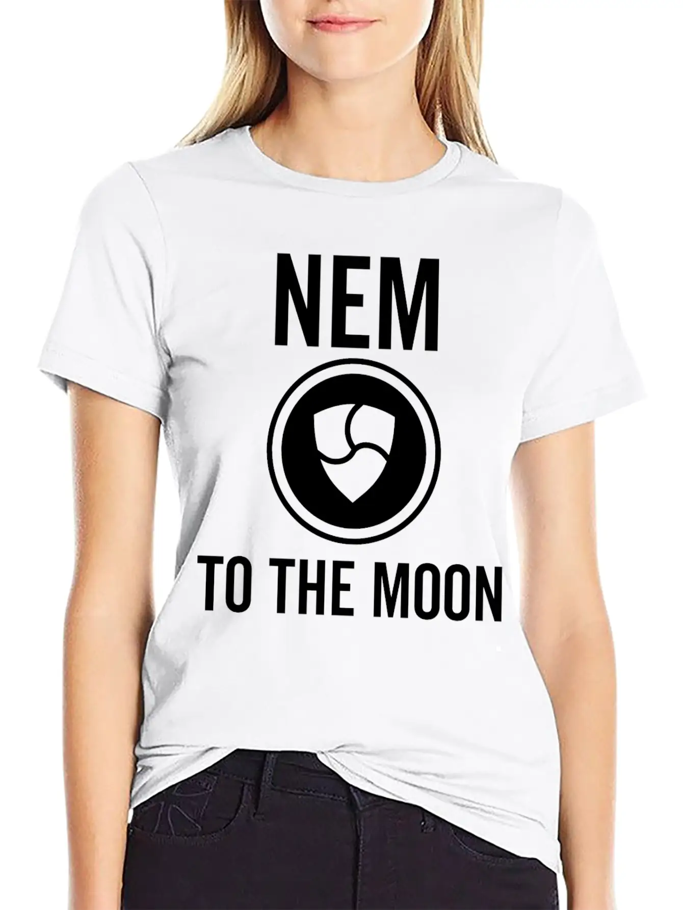 Nem To The Moon Comfortable Minimalist Graphic Tee – Summer Style Essential