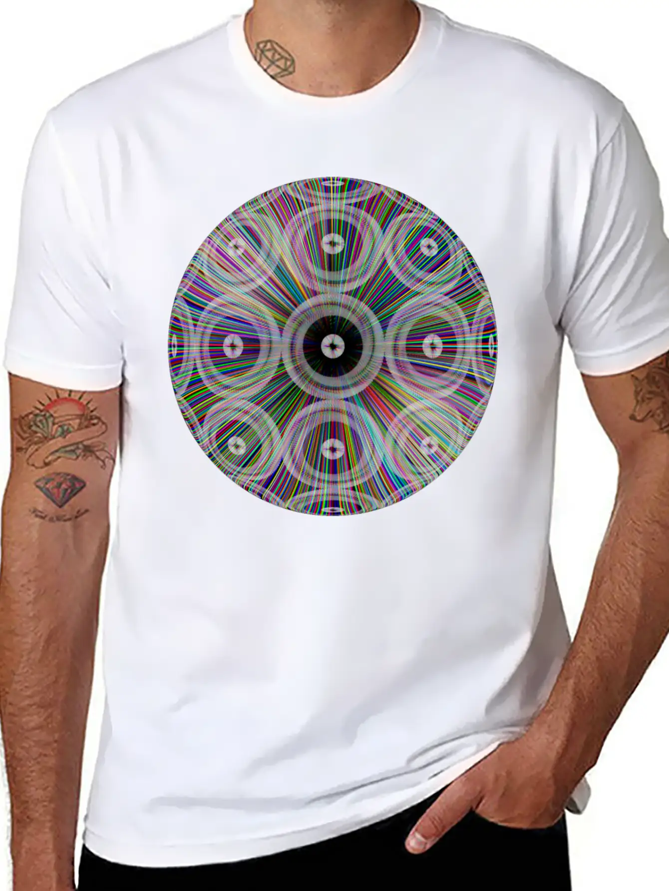 Neon Ray Ball Essential Cotton Tee For Daily Outfits – Unisex Style