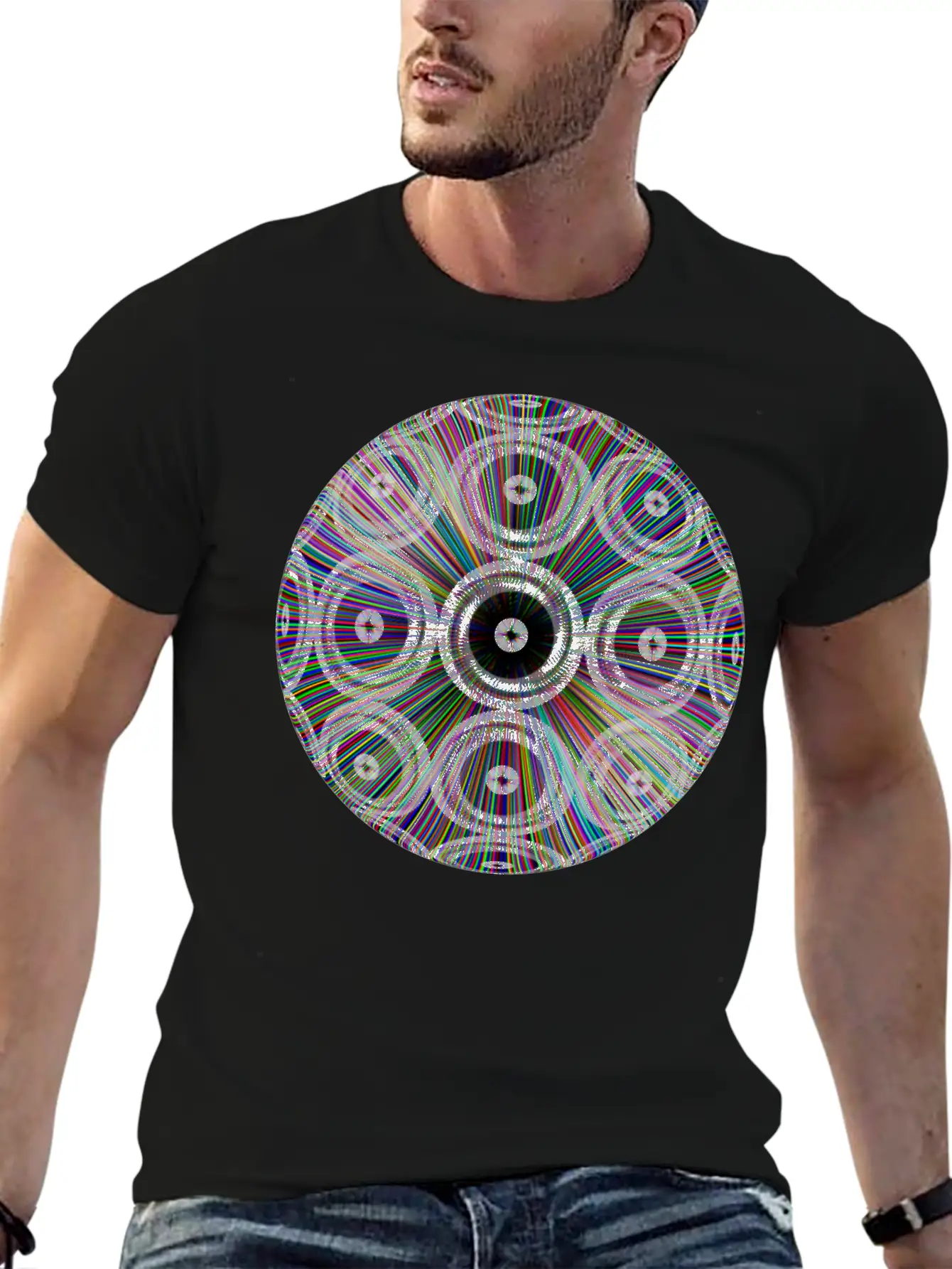 Neon Ray Ball Essential Cotton Tee For Daily Outfits – Unisex Style