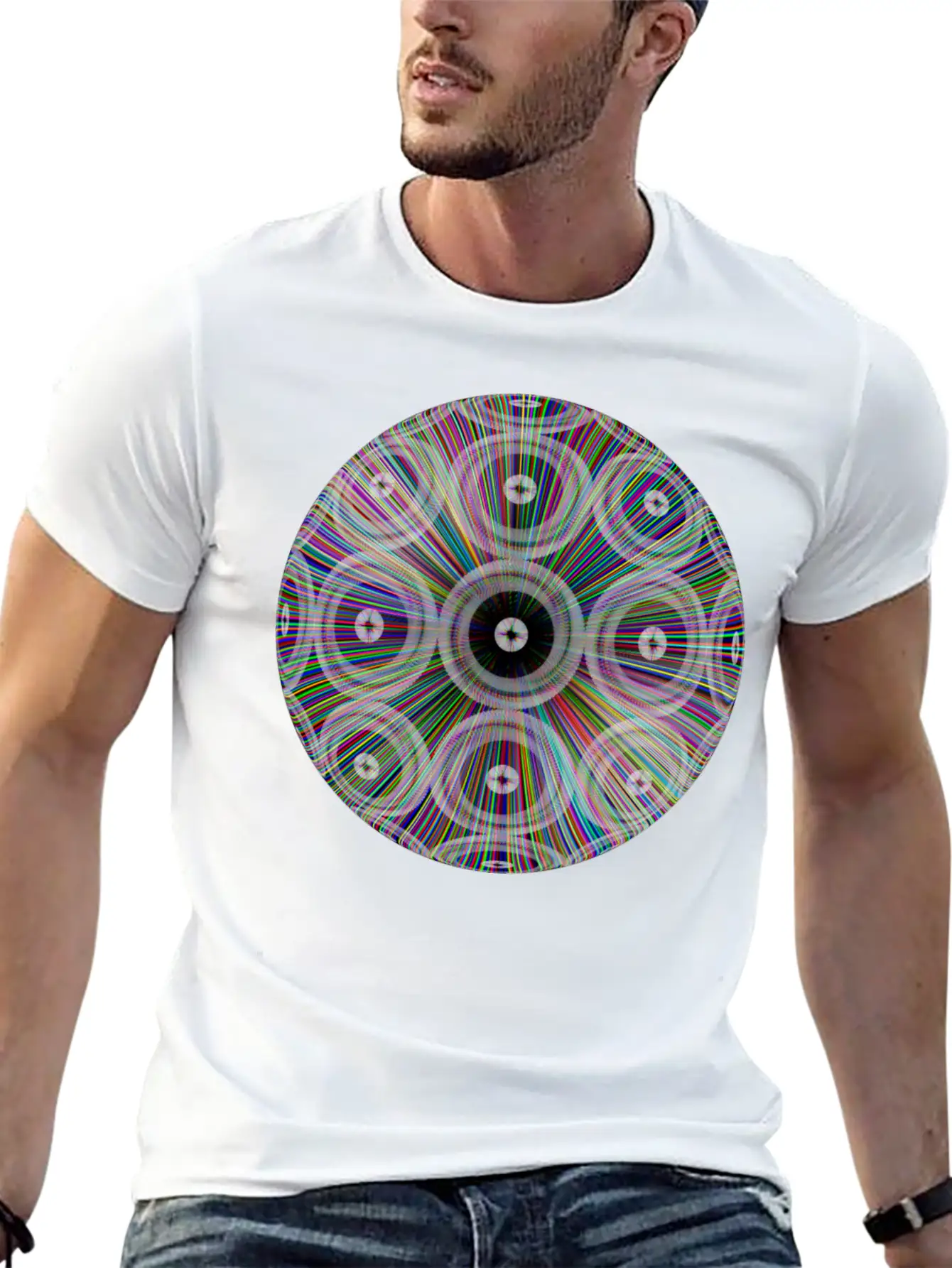 Neon Ray Ball Essential Cotton Tee For Daily Outfits – Unisex Style