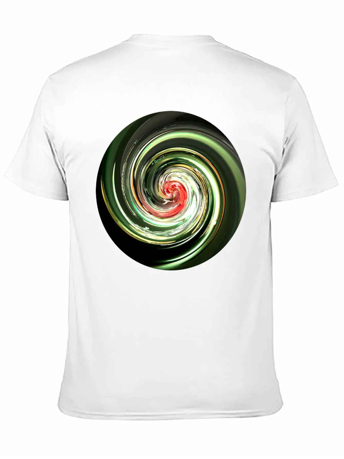 Neon Spiral Ball Modern Fit Casual T-Shirt ��� Clean And Versatile Design