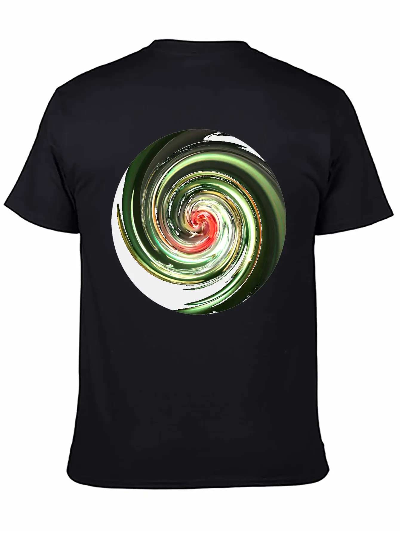 Neon Spiral Ball Modern Fit Casual T-Shirt ��� Clean And Versatile Design