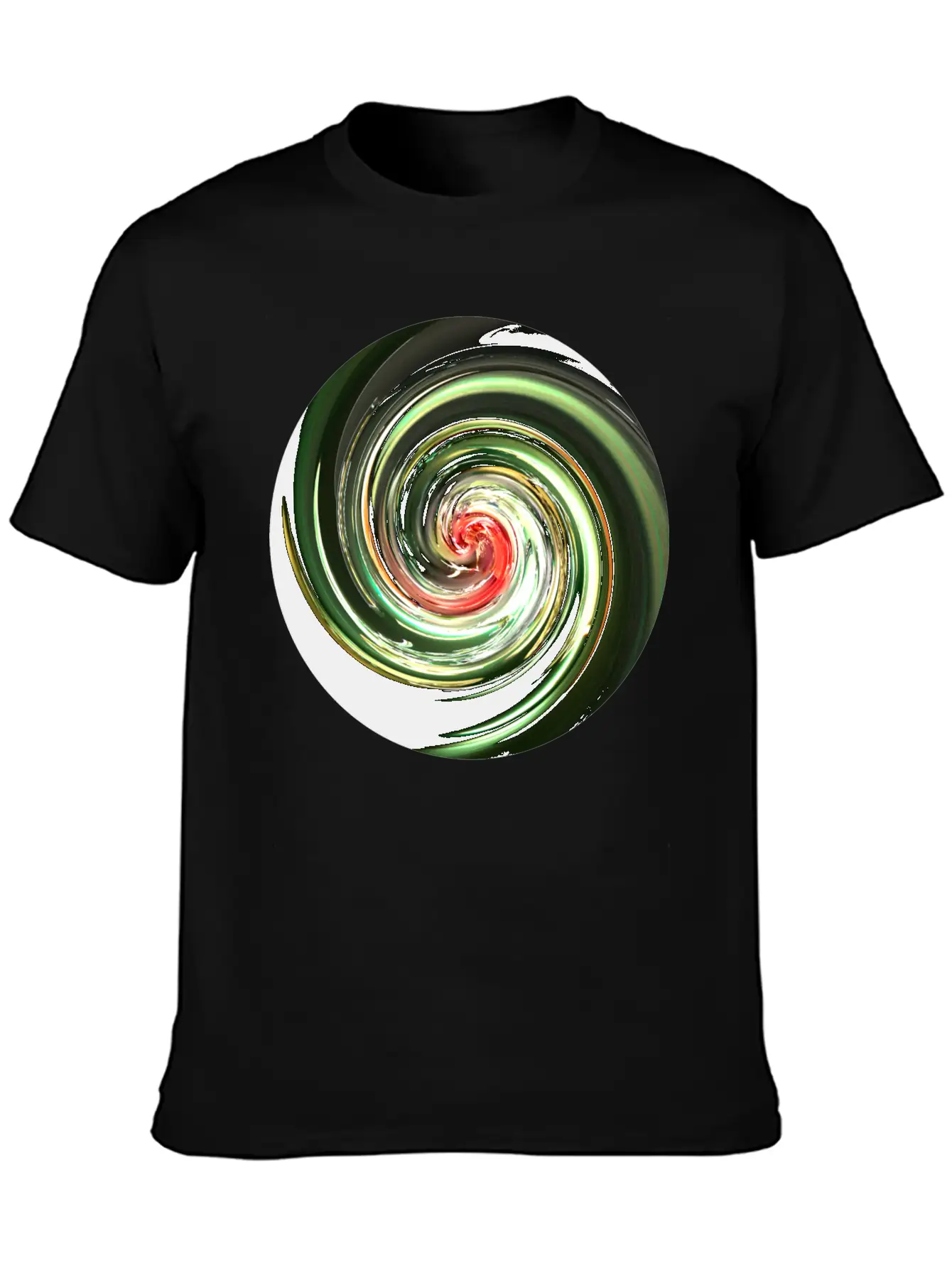 Neon Spiral Ball Modern Fit Casual T-Shirt ��� Clean And Versatile Design