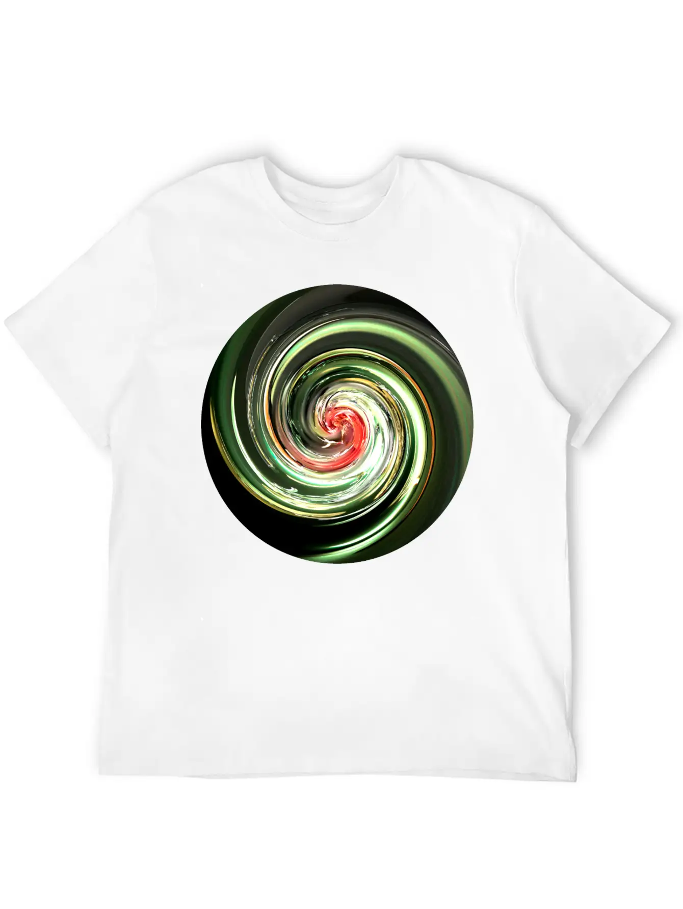 Neon Spiral Ball Modern Fit Casual T-Shirt ��� Clean And Versatile Design