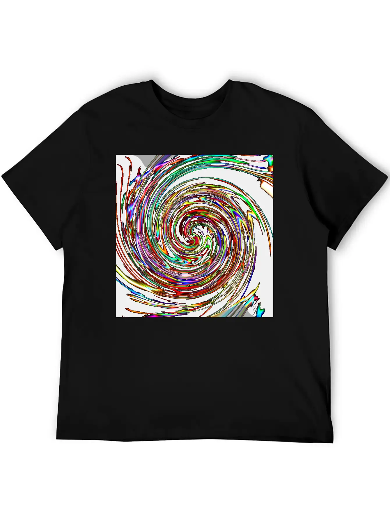 Neon Spirals, Neon Spiralen Basic Graphic T-Shirt – Daily Comfort In Soft Cotton