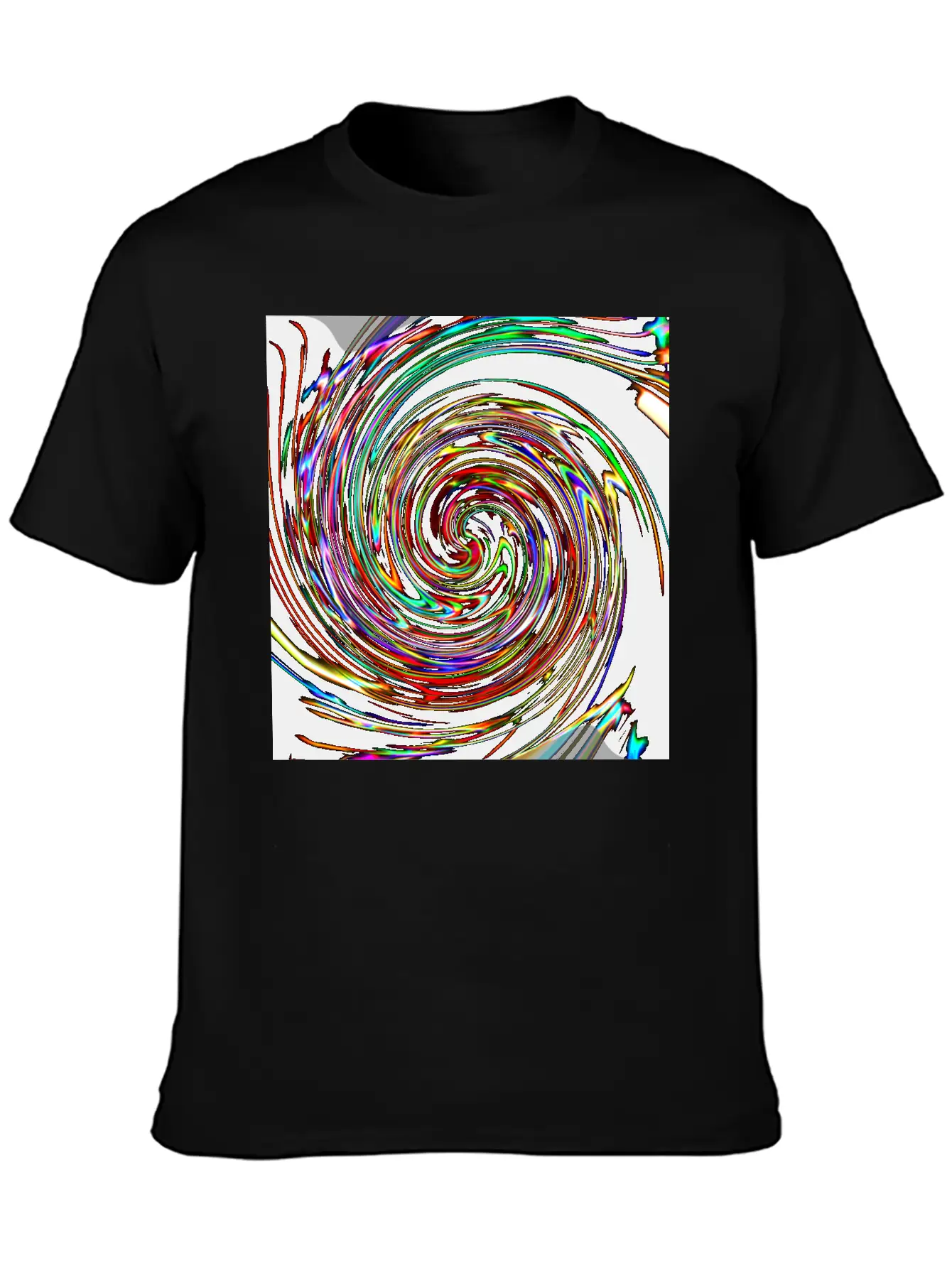Neon Spirals, Neon Spiralen Basic Graphic T-Shirt – Daily Comfort In Soft Cotton
