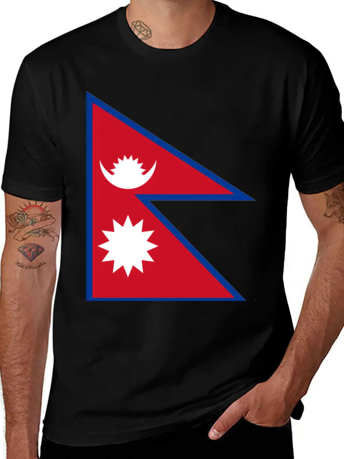 Nepal Flag Unisex Casual T-Shirt – Clean Design For Daily Comfort