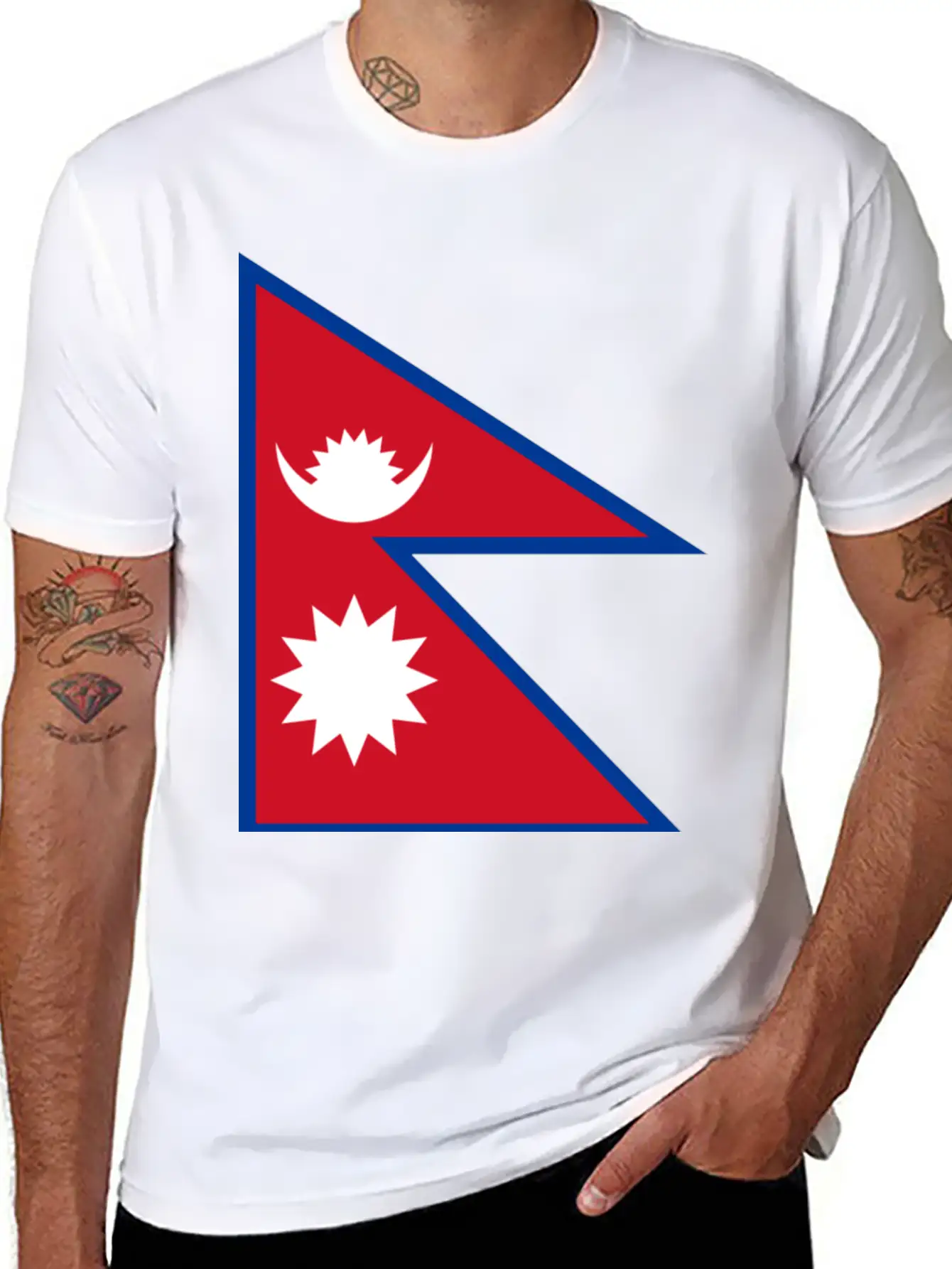 Nepal Flag Unisex Casual T-Shirt – Clean Design For Daily Comfort