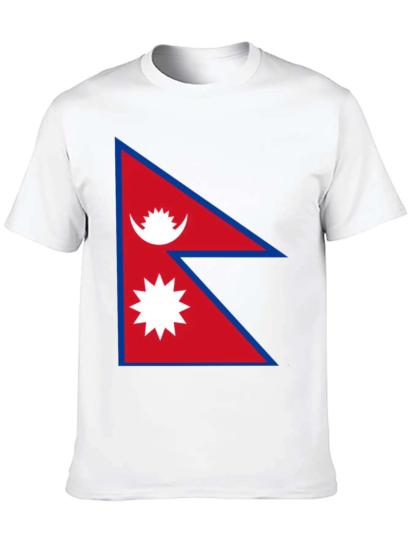 Nepal Flag Unisex Casual T-Shirt – Clean Design For Daily Comfort