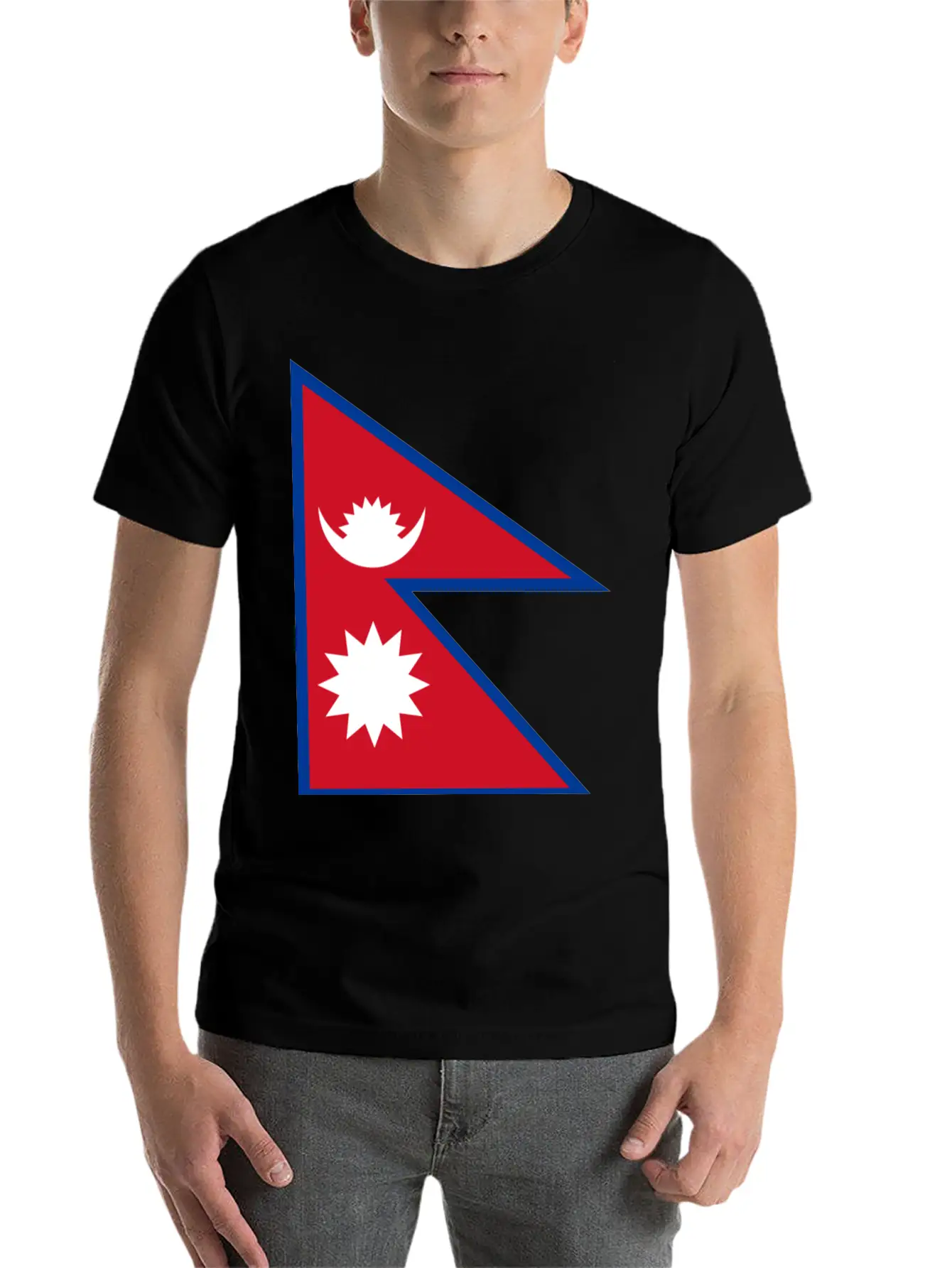 Nepal Flag Unisex Casual T-Shirt – Clean Design For Daily Comfort