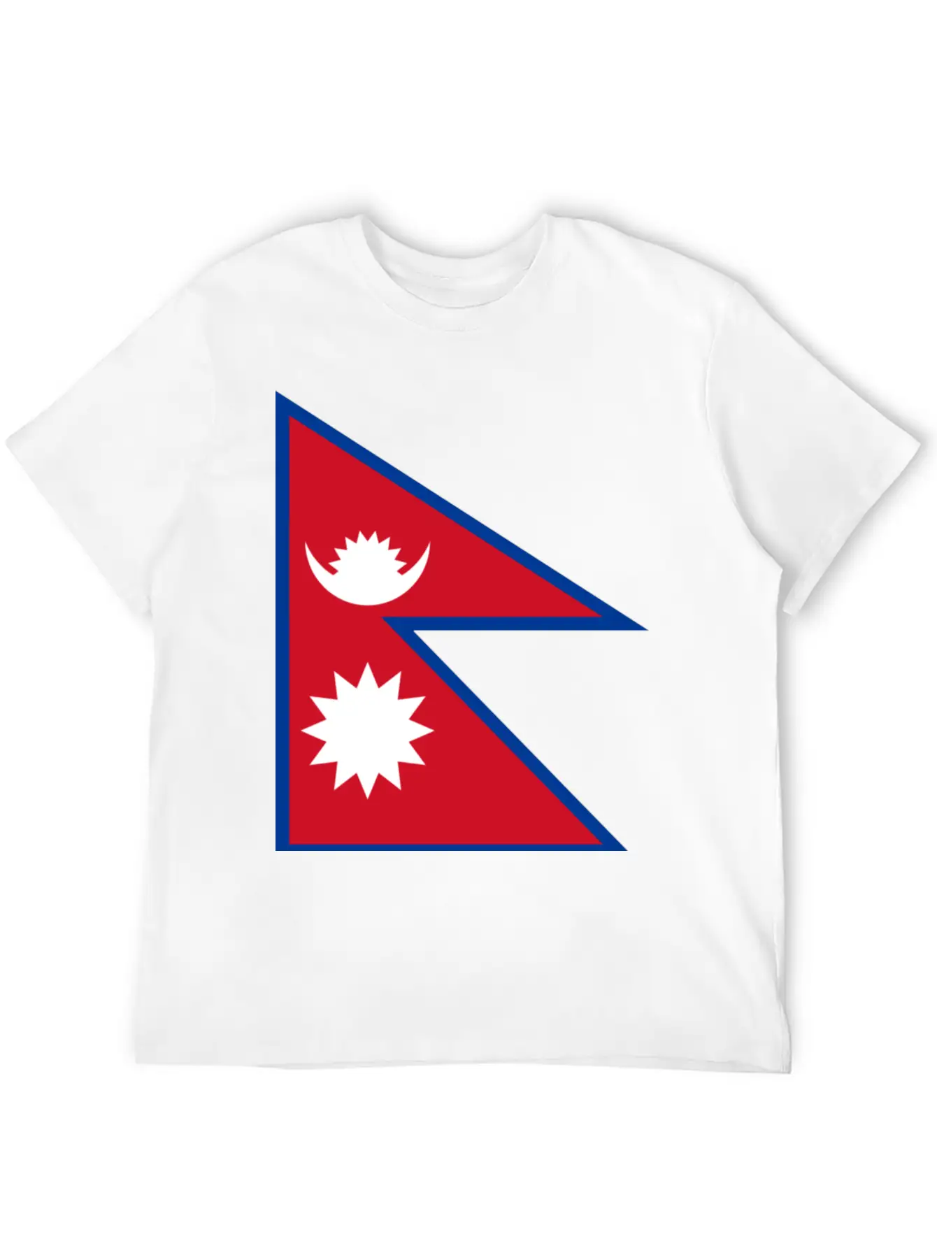 Nepal Flag Unisex Casual T-Shirt – Clean Design For Daily Comfort