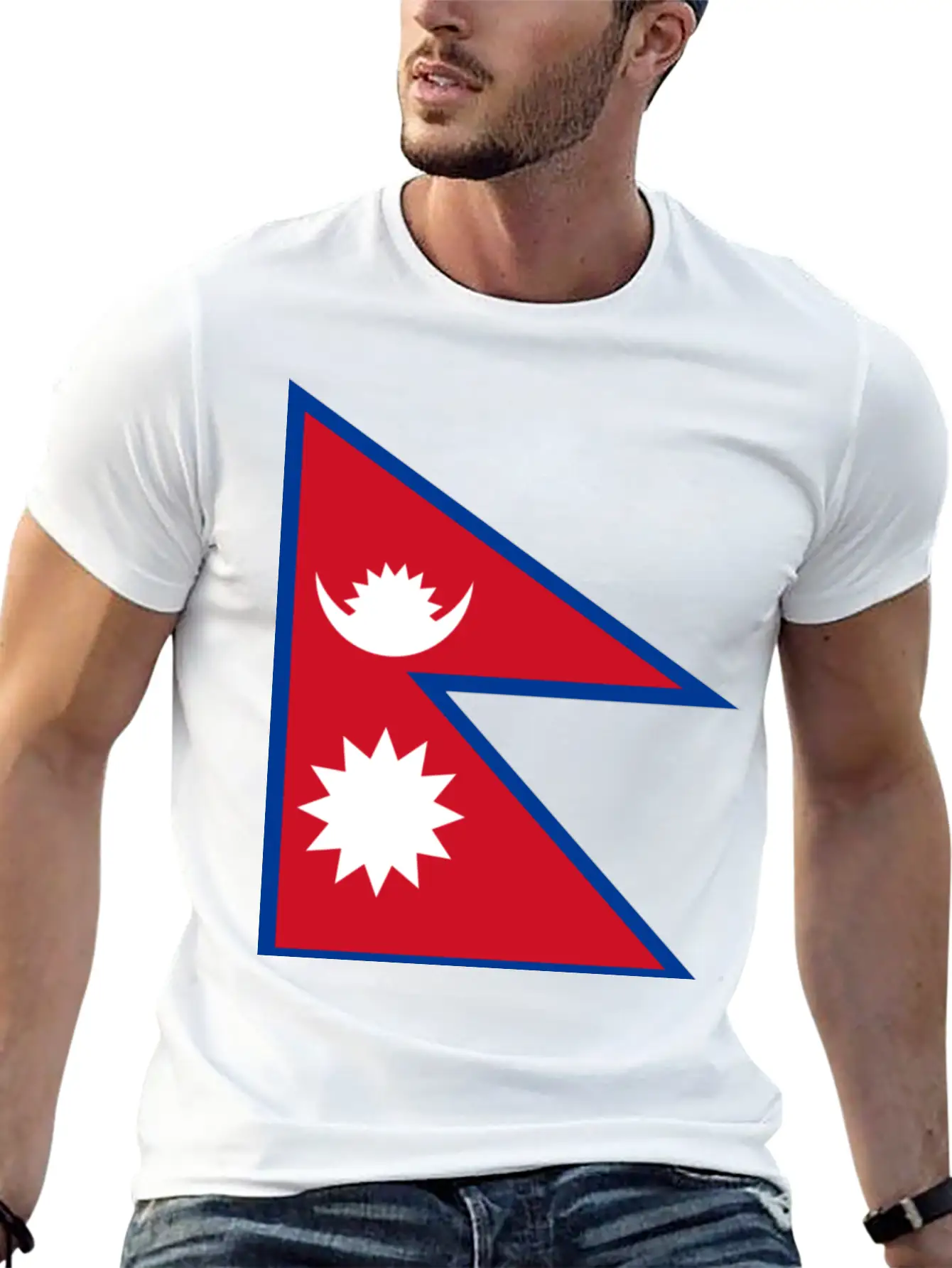 Nepal Flag Unisex Casual T-Shirt – Clean Design For Daily Comfort