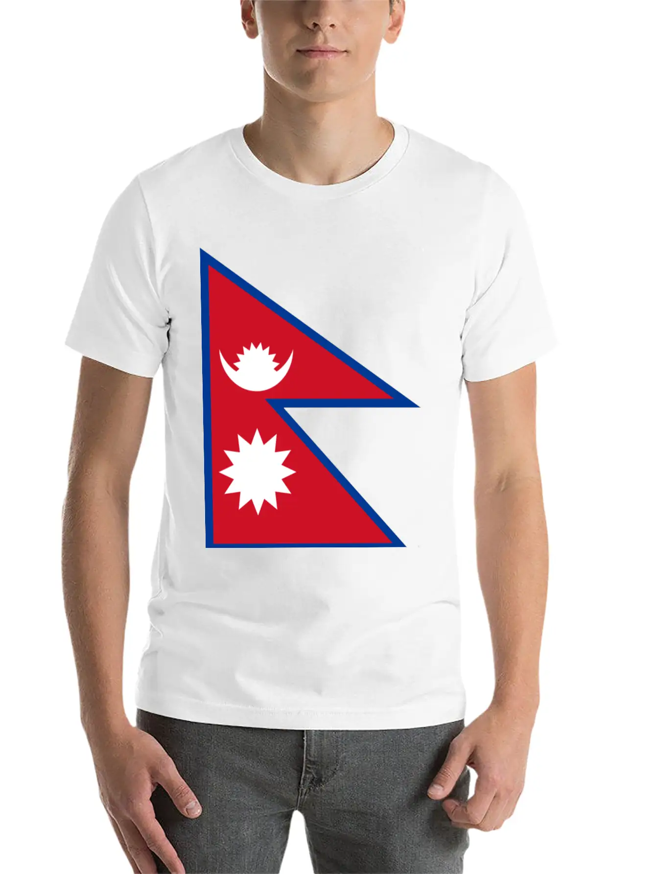 Nepal Flag Unisex Casual T-Shirt – Clean Design For Daily Comfort