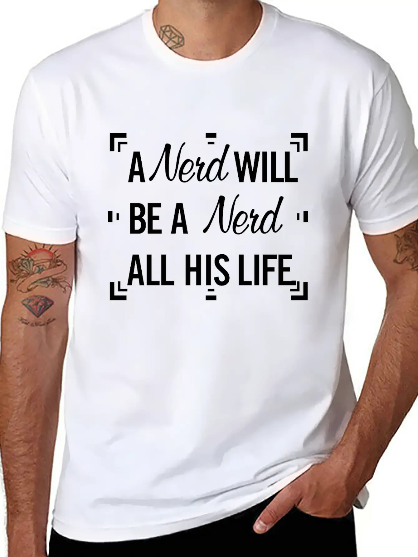 Ner Will Be A Nerd All Life Unisex Casual T-Shirt – Clean Design For Daily Comfort